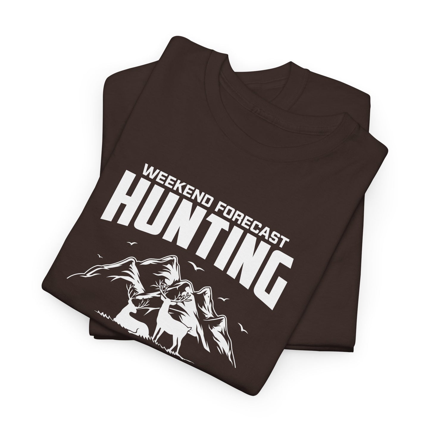 Hunting with a chance of Drinking Unisex Heavy Cotton Tee