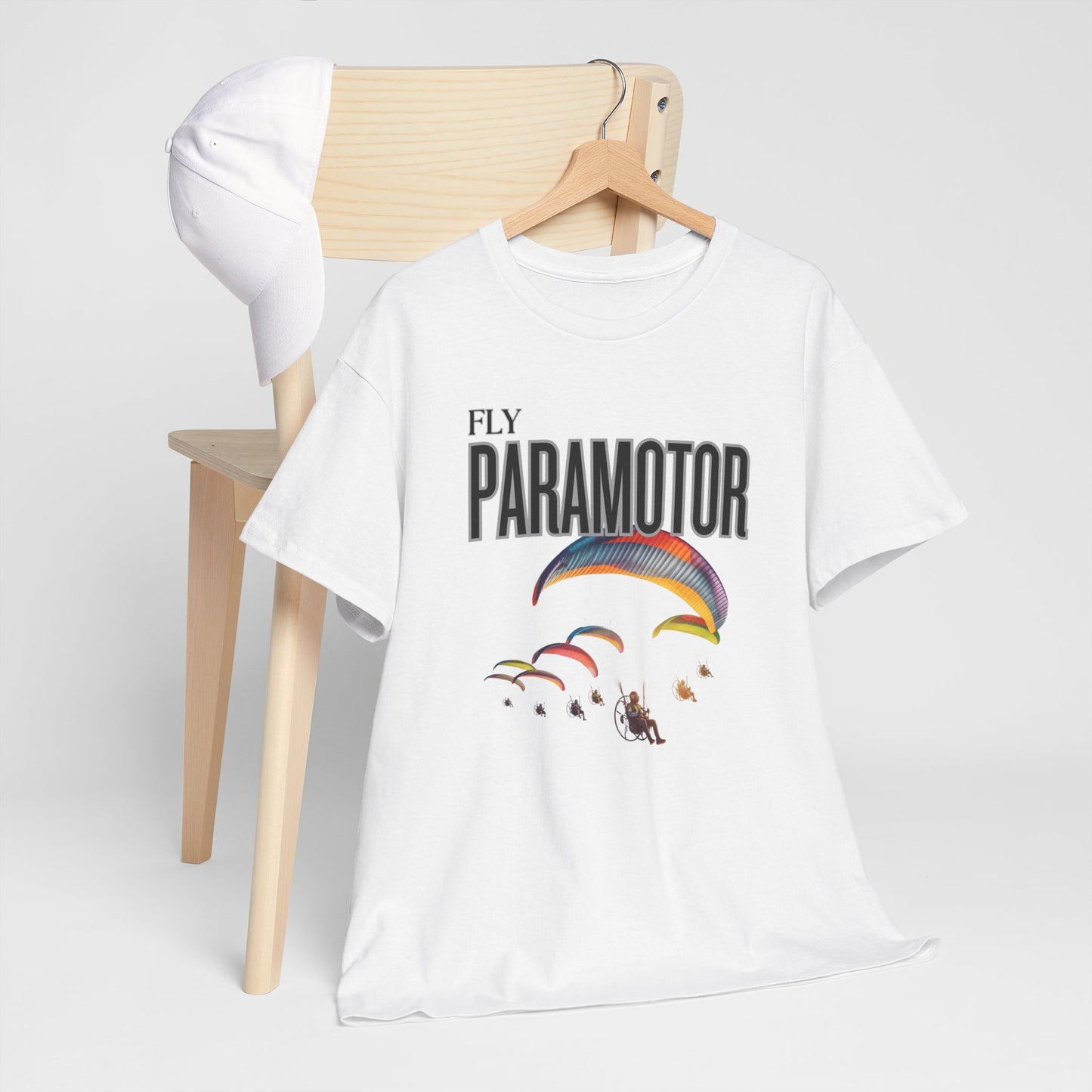 Fly Paramotor Unisex Heavy Cotton Tee