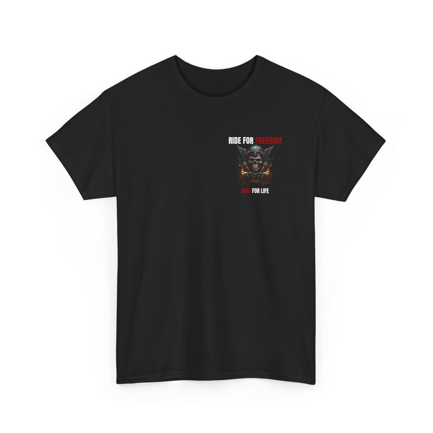 Ride for Freedom Ride for Life Unisex Heavy Cotton Tee