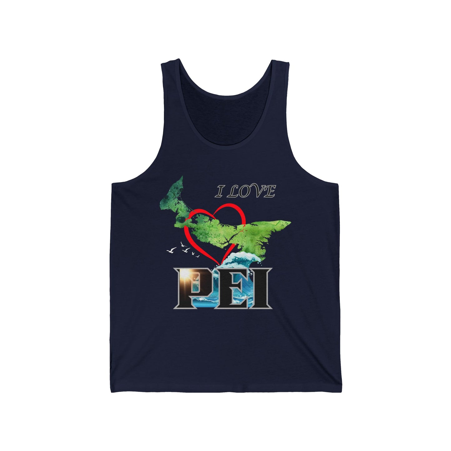 I Love PEI / Unisex Jersey Tank