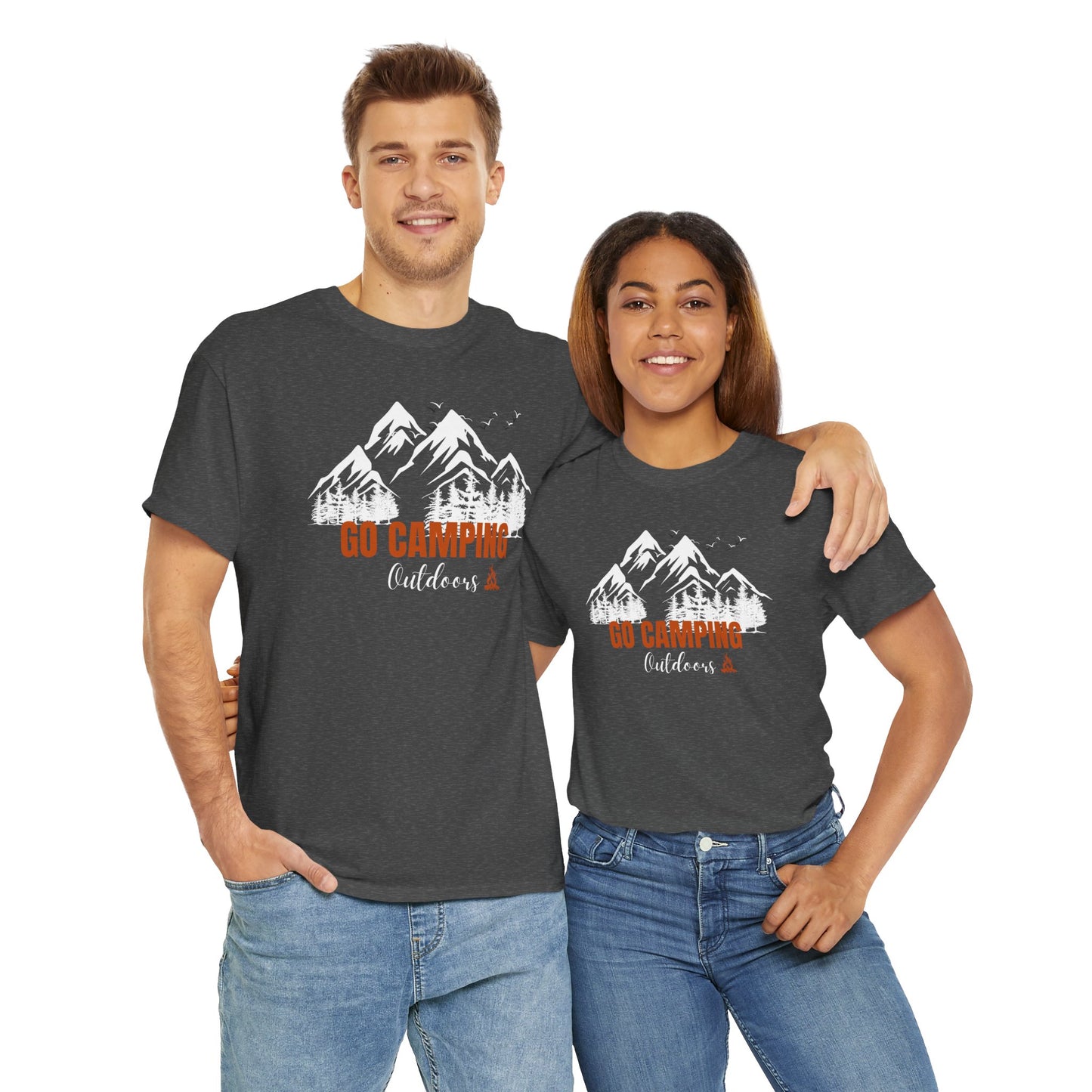 Go Camping Outdoors Unisex Heavy Cotton Tee