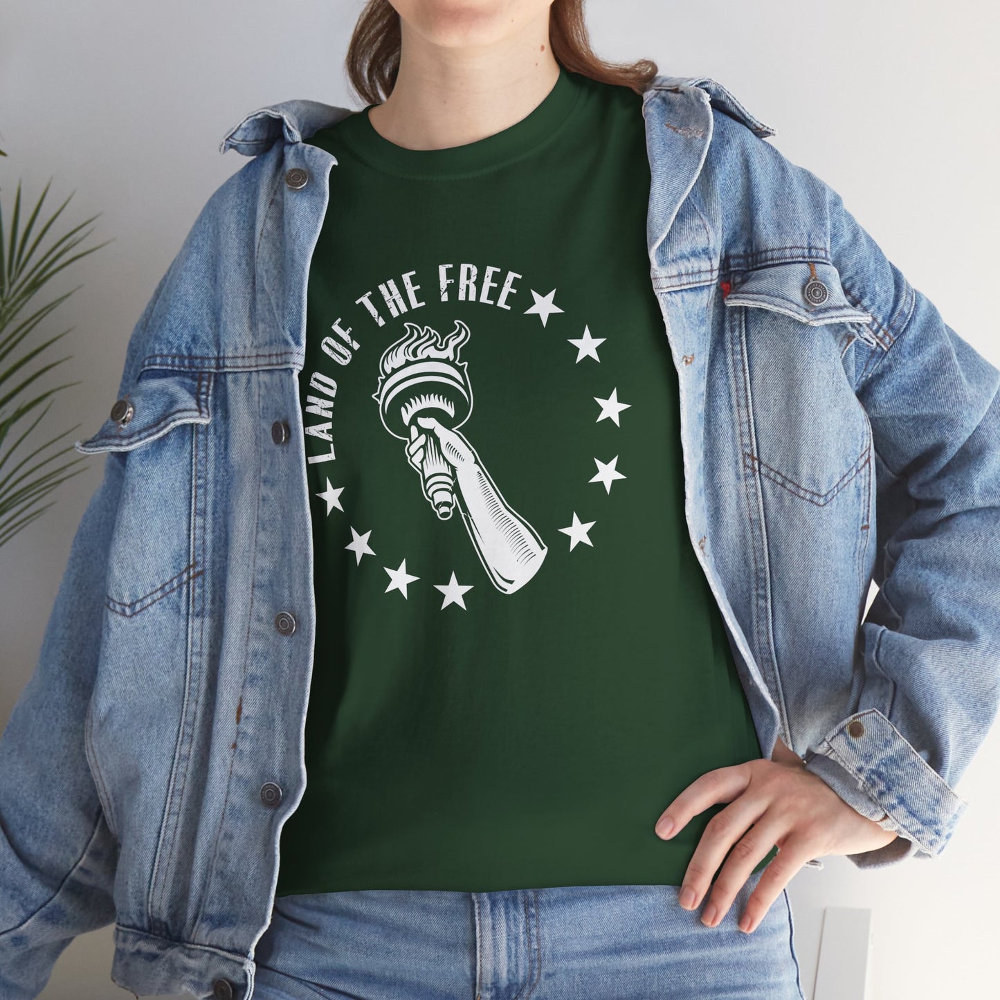 Land of the Free Unisex Heavy Cotton Tee