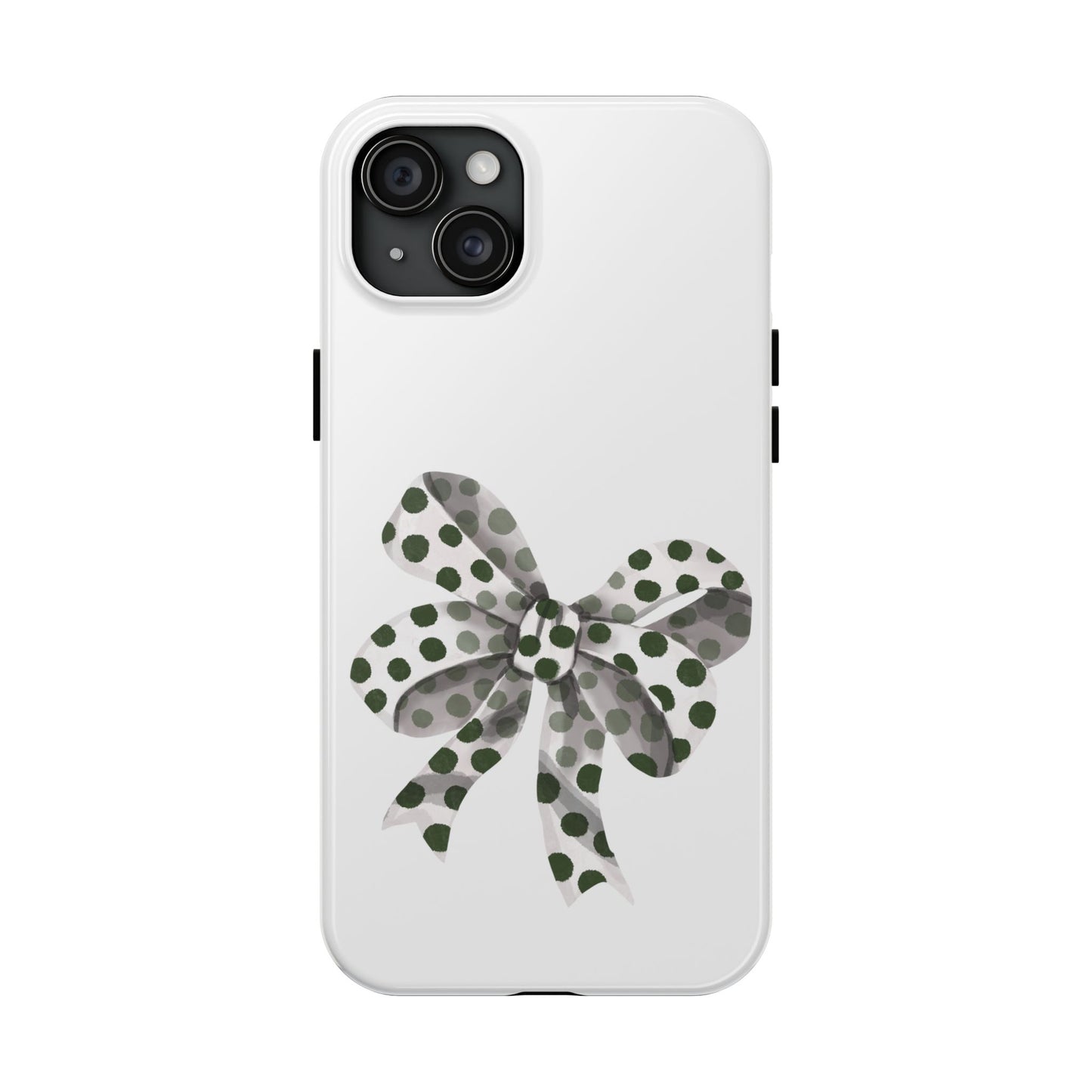 Polka dot bow / Tough Phone Cases