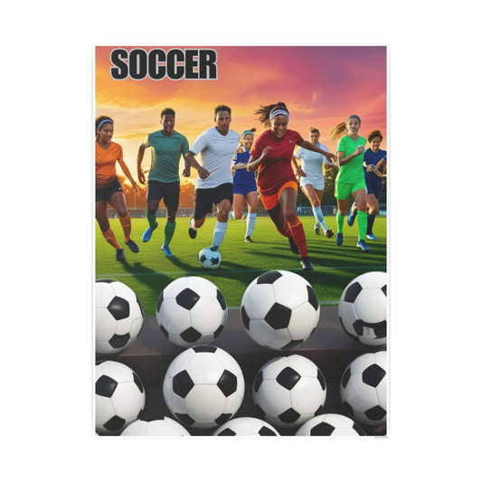 Soccer 2 (AI created) / Photo Art Paper Posters
