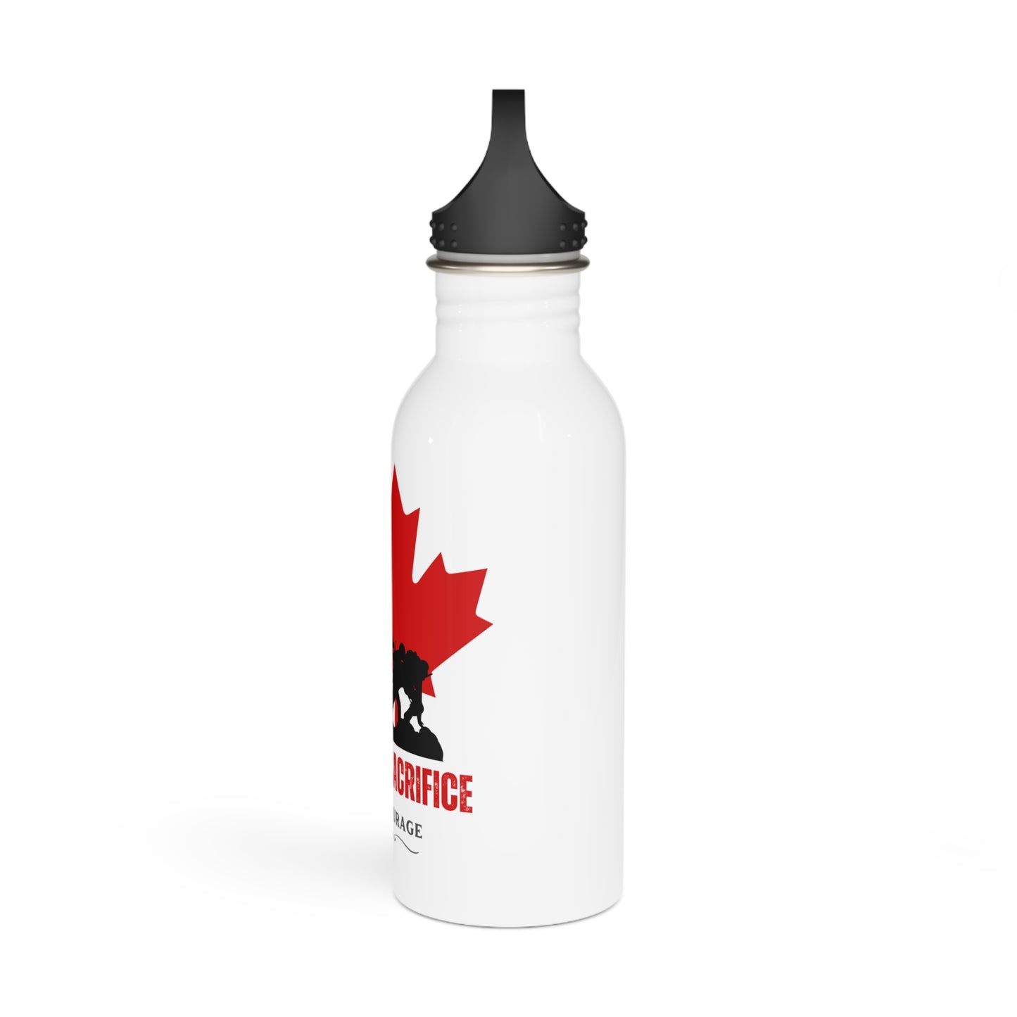 Honor and sacrifice takes courage / Stainless Steel Water Bottle