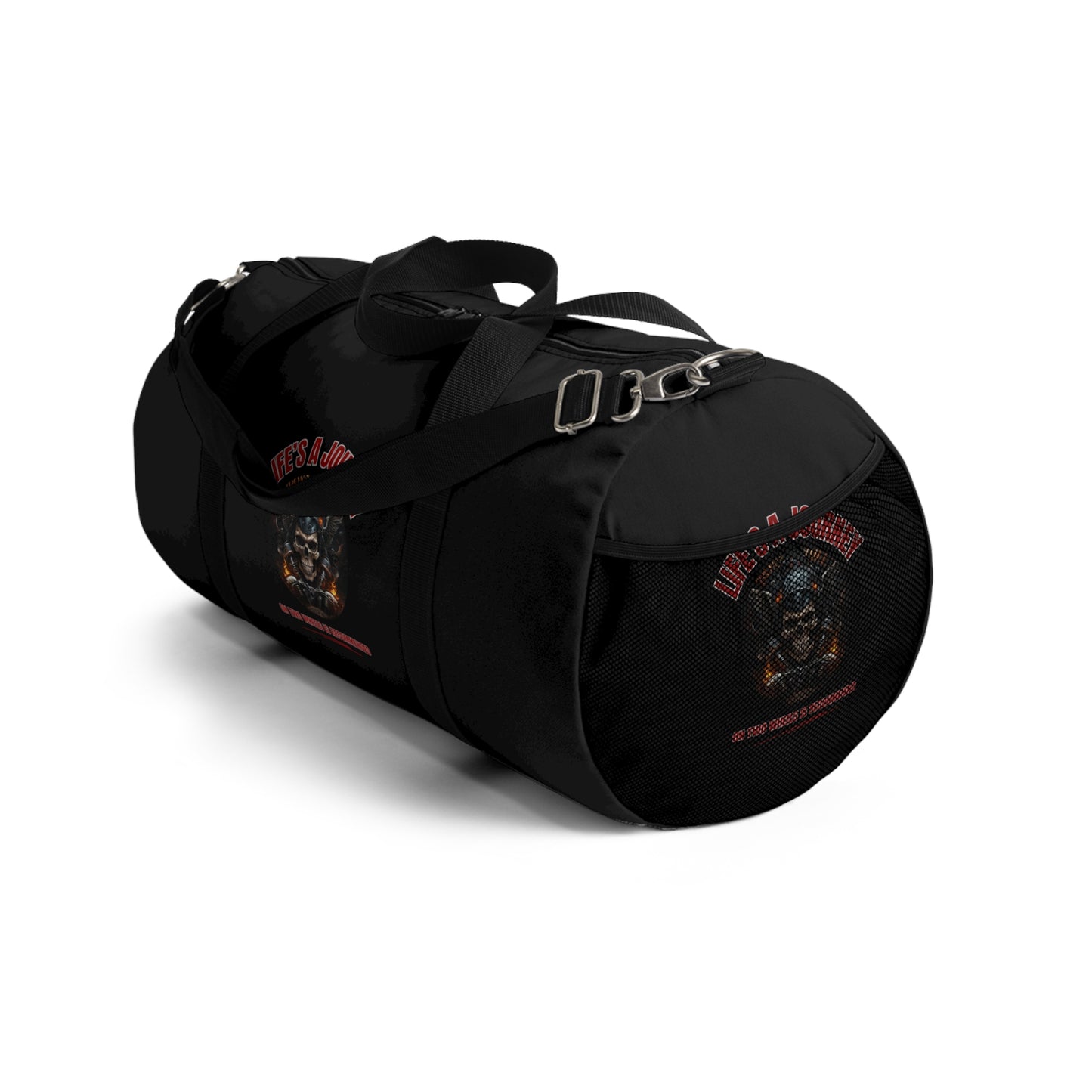 Life's a Journey On two wheels is recommended / Duffel Bag