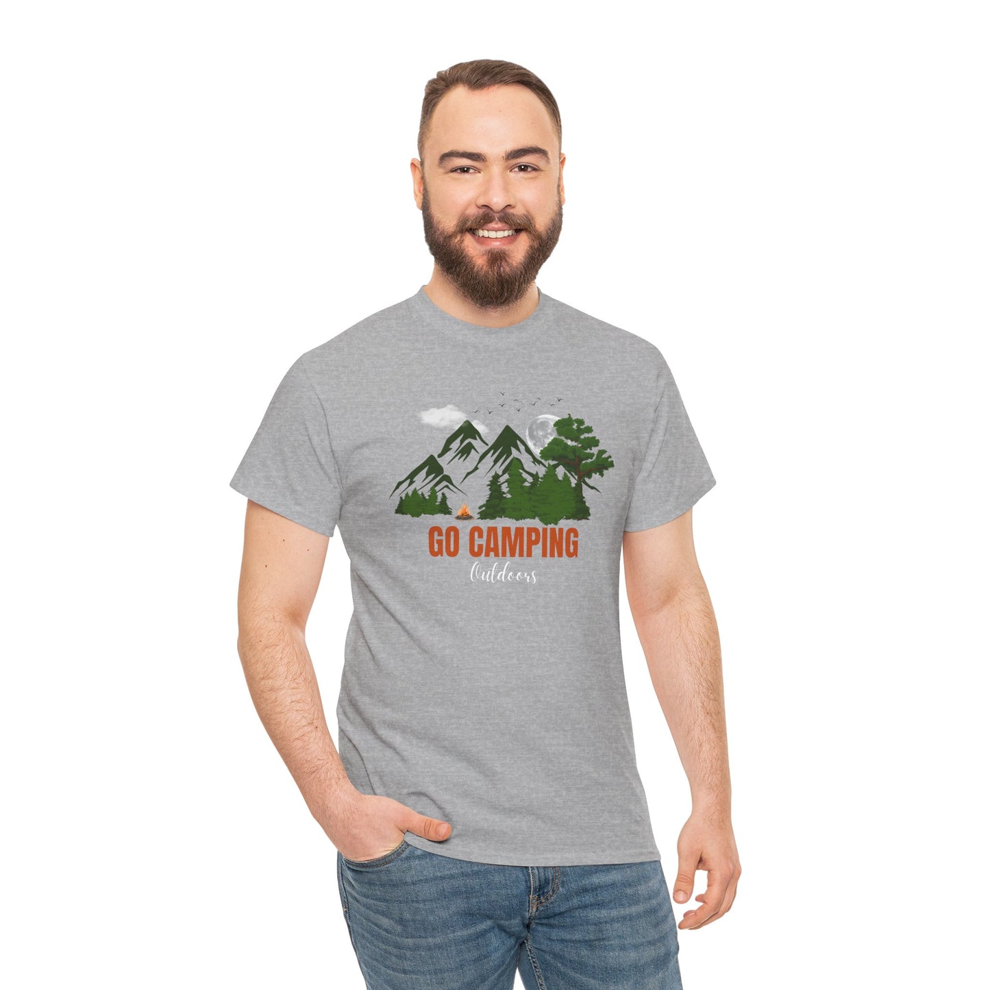 Go Camping Outdoors Unisex Heavy Cotton Tee