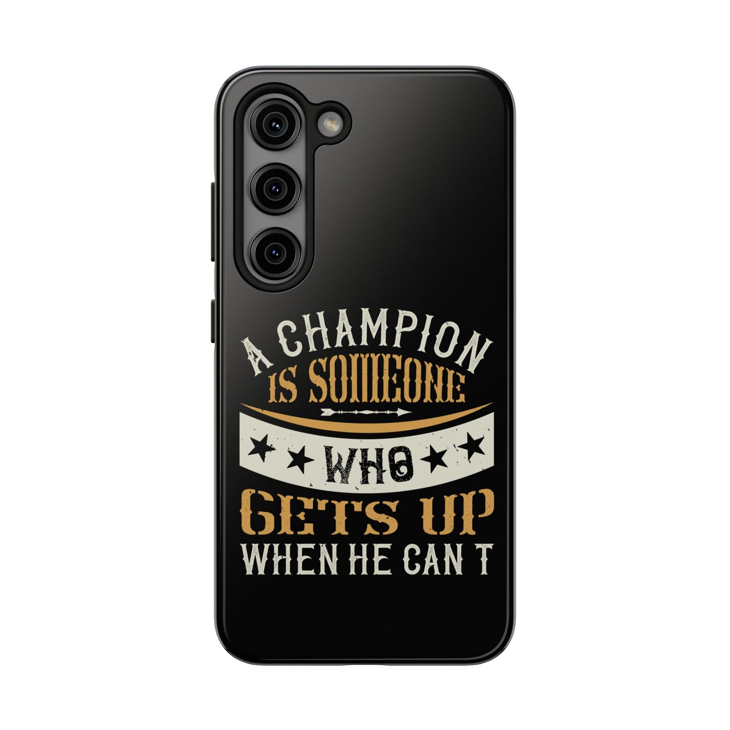 A champion is someone who gets up when he can't (Boxing)  / Tough Phone Cases