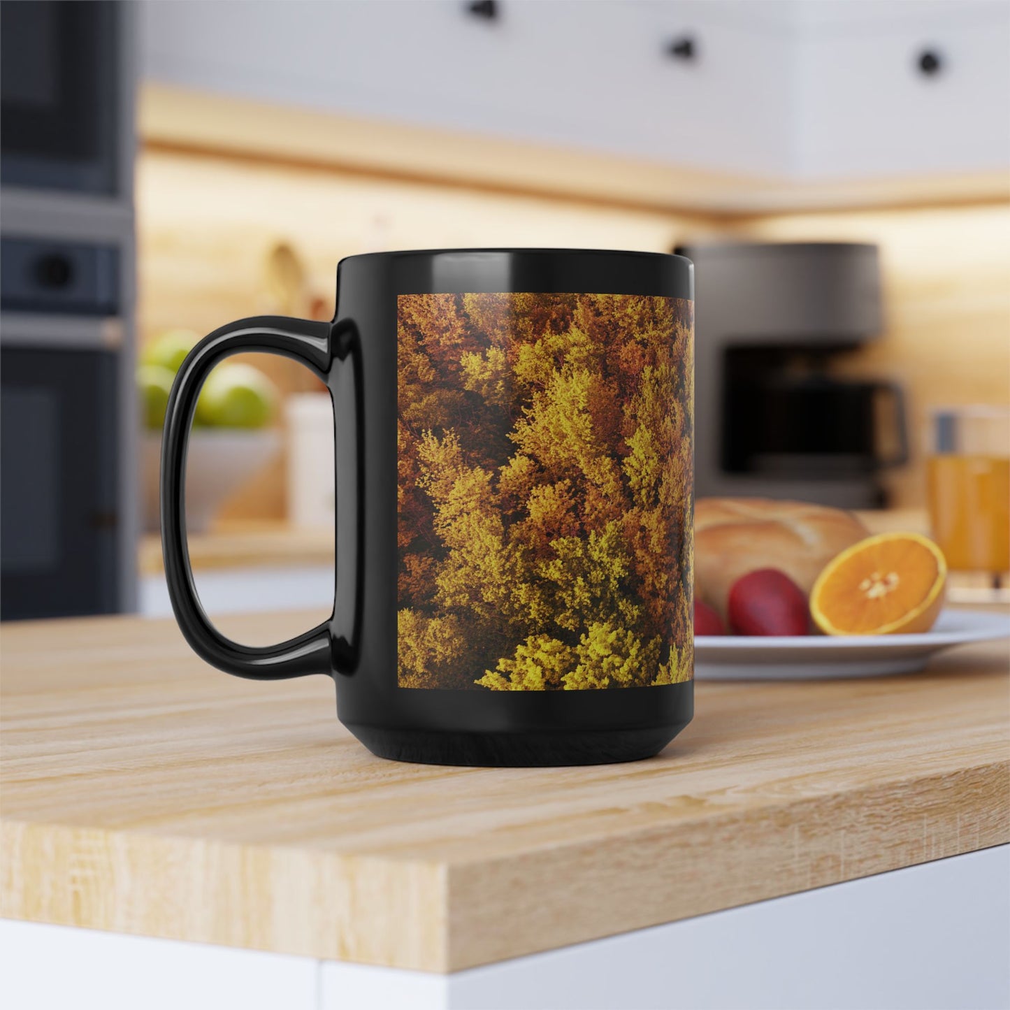 Autumn / Black Mug, 15oz