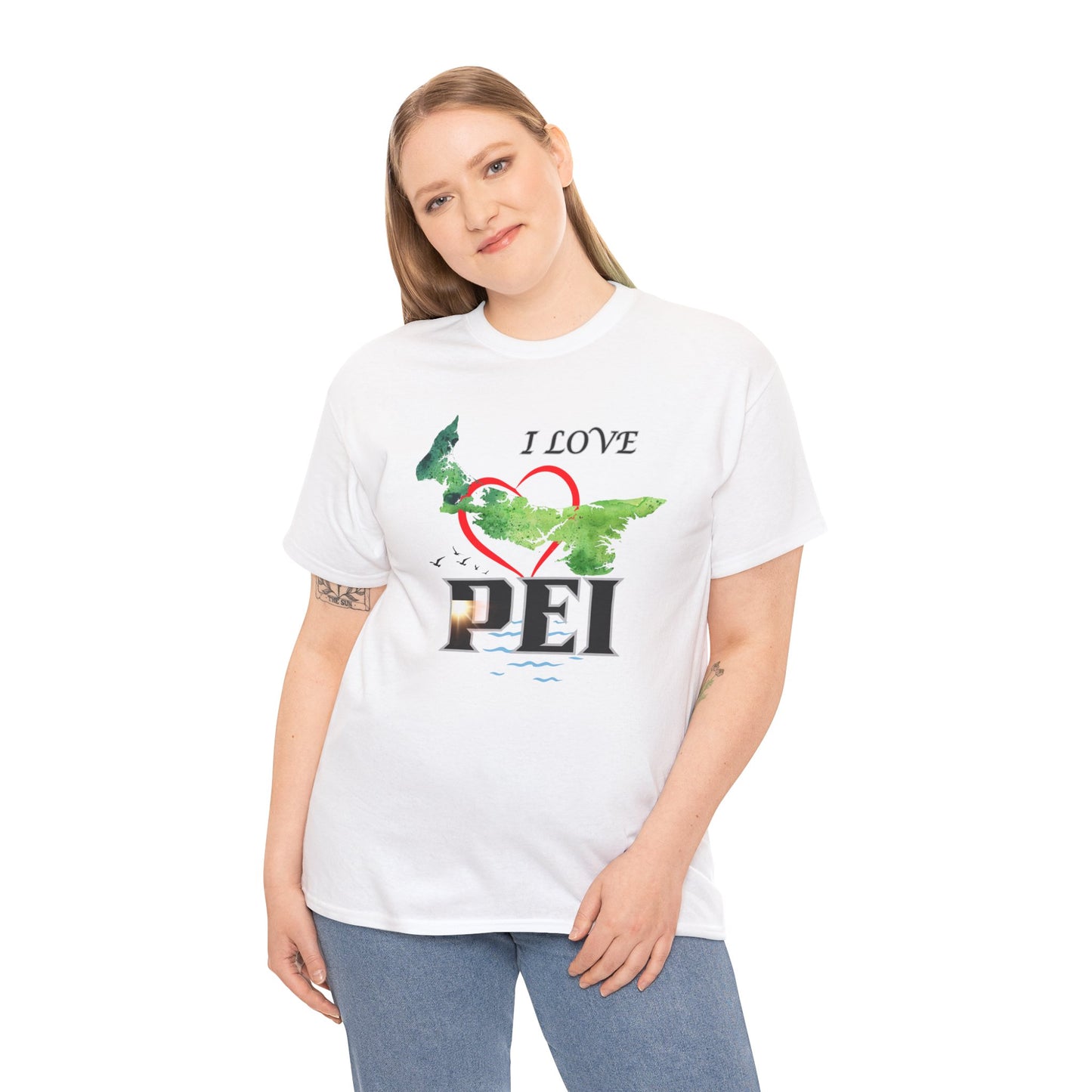 I Love PEI / Canada Unisex Heavy Cotton Tee