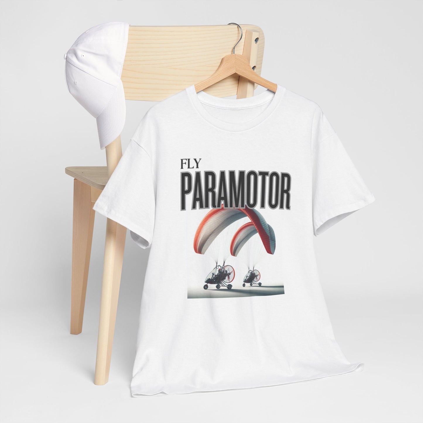 Fly Paramotor Unisex Heavy Cotton Tee