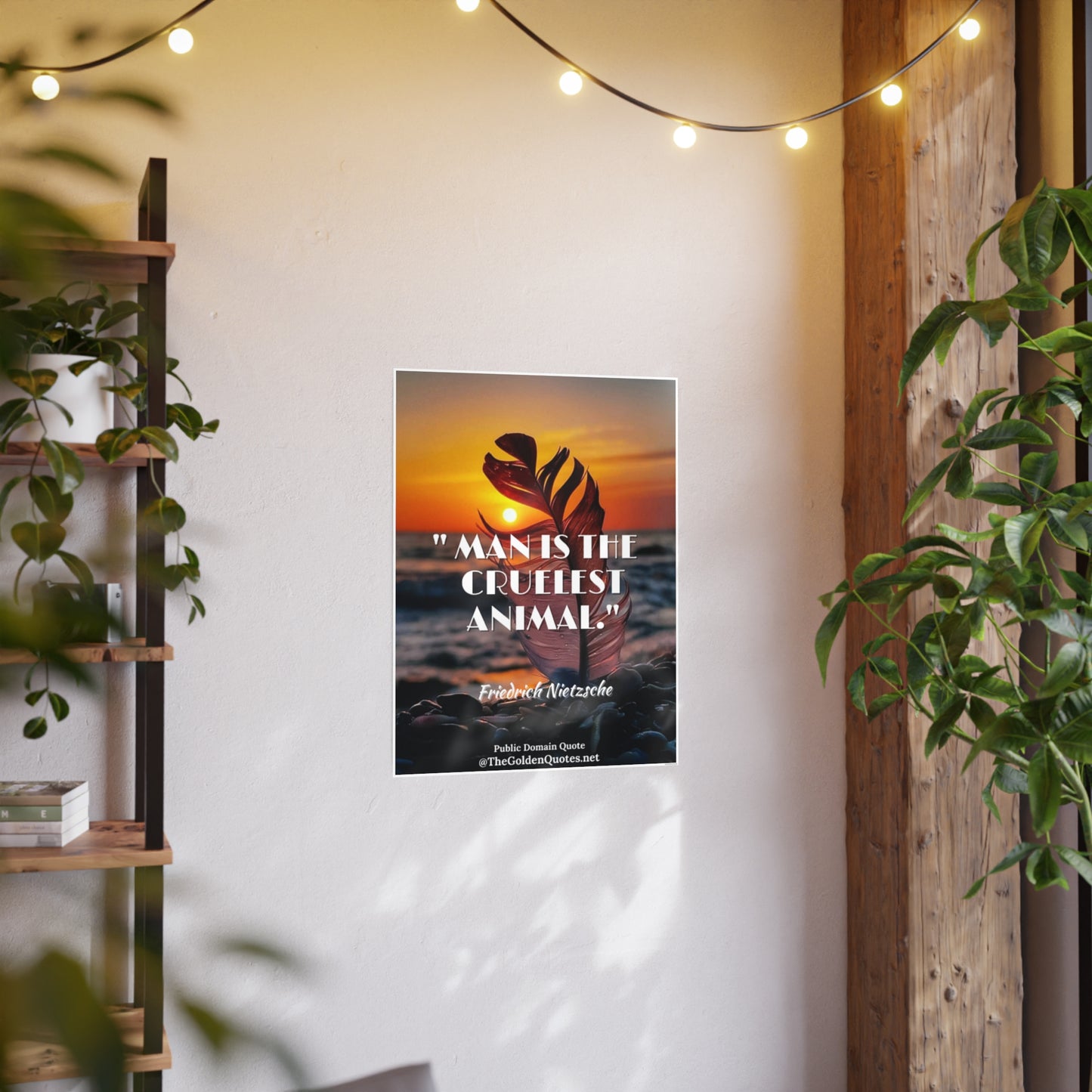 Man is the cruelest animal / Photo Art Paper Posters