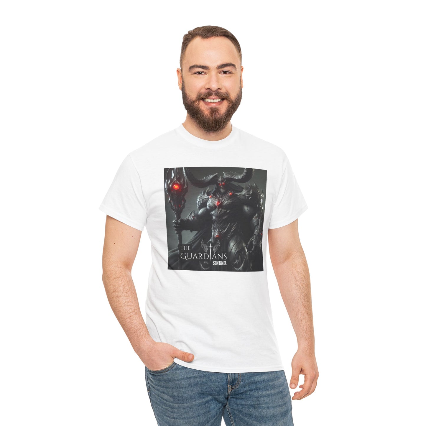 The Guardians Sentinel / Elite Unisex Heavy Cotton Tee (Made with AI)