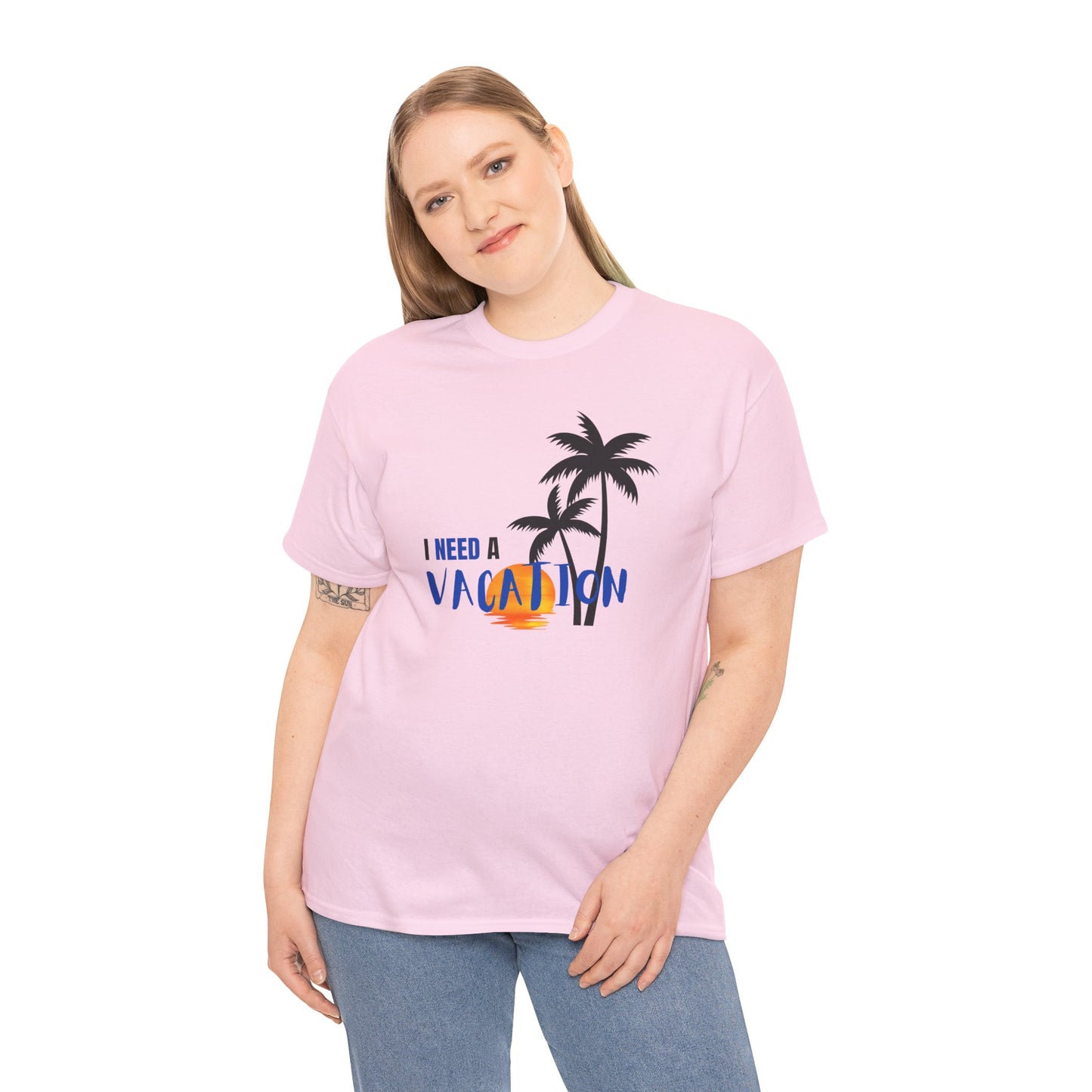 I Need a Vacation Unisex Heavy Cotton Tee