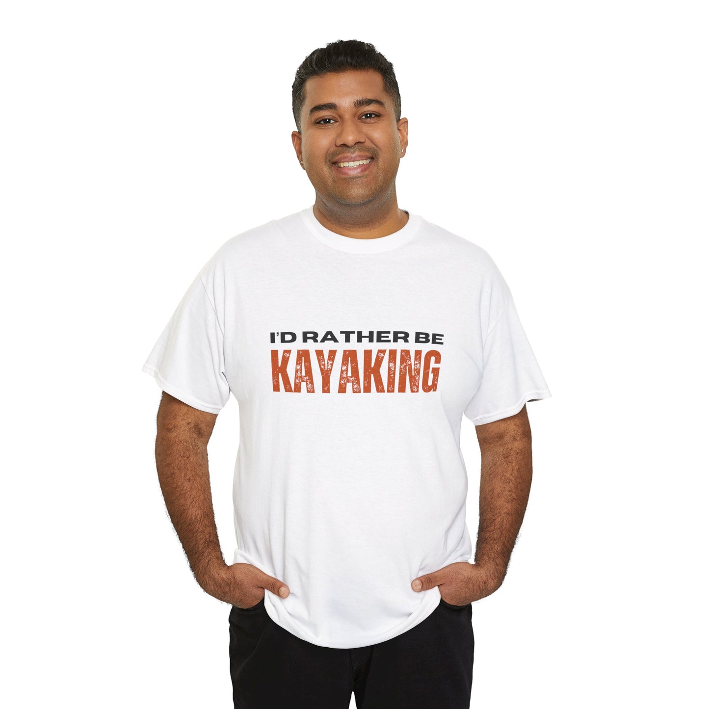 I'd Rather Be Kayaking Unisex Heavy Cotton Tee