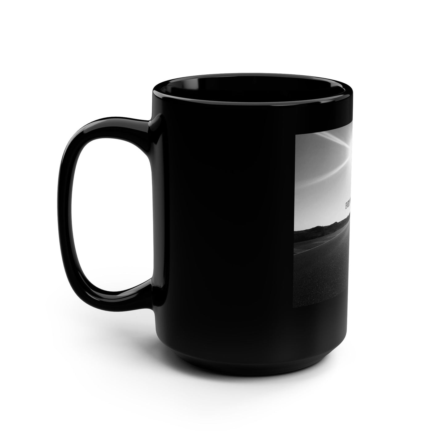 Every mile is a Memory / Black Mug, 15oz