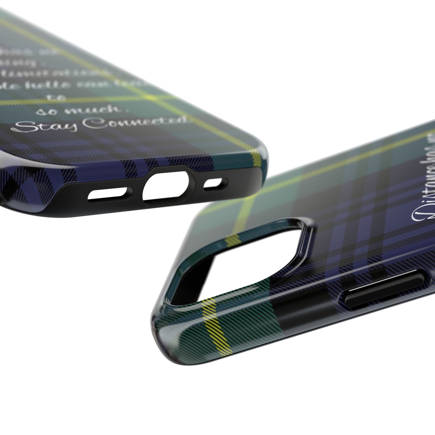 Green plaid version / Tough Phone Cases