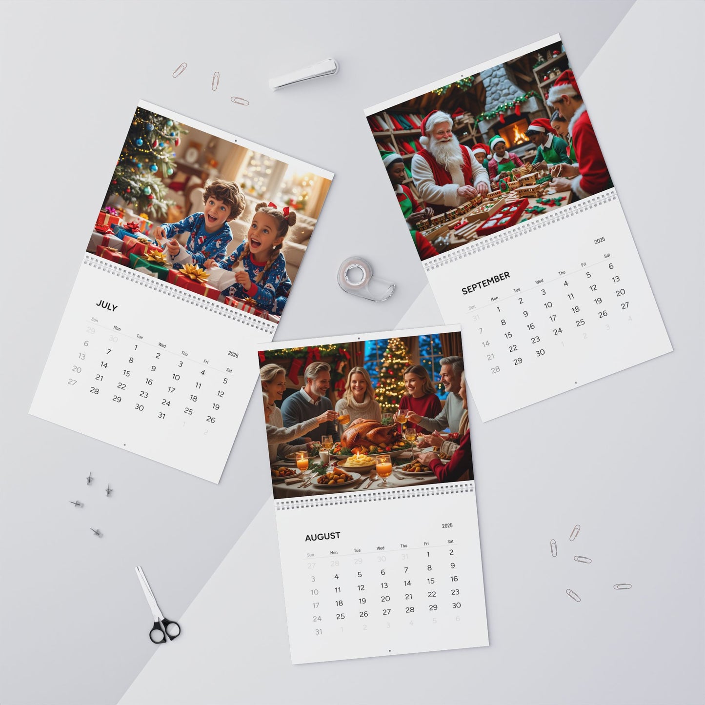 Christmas Calendar 2025 (AI Creations) / Wall Calendars (2025)