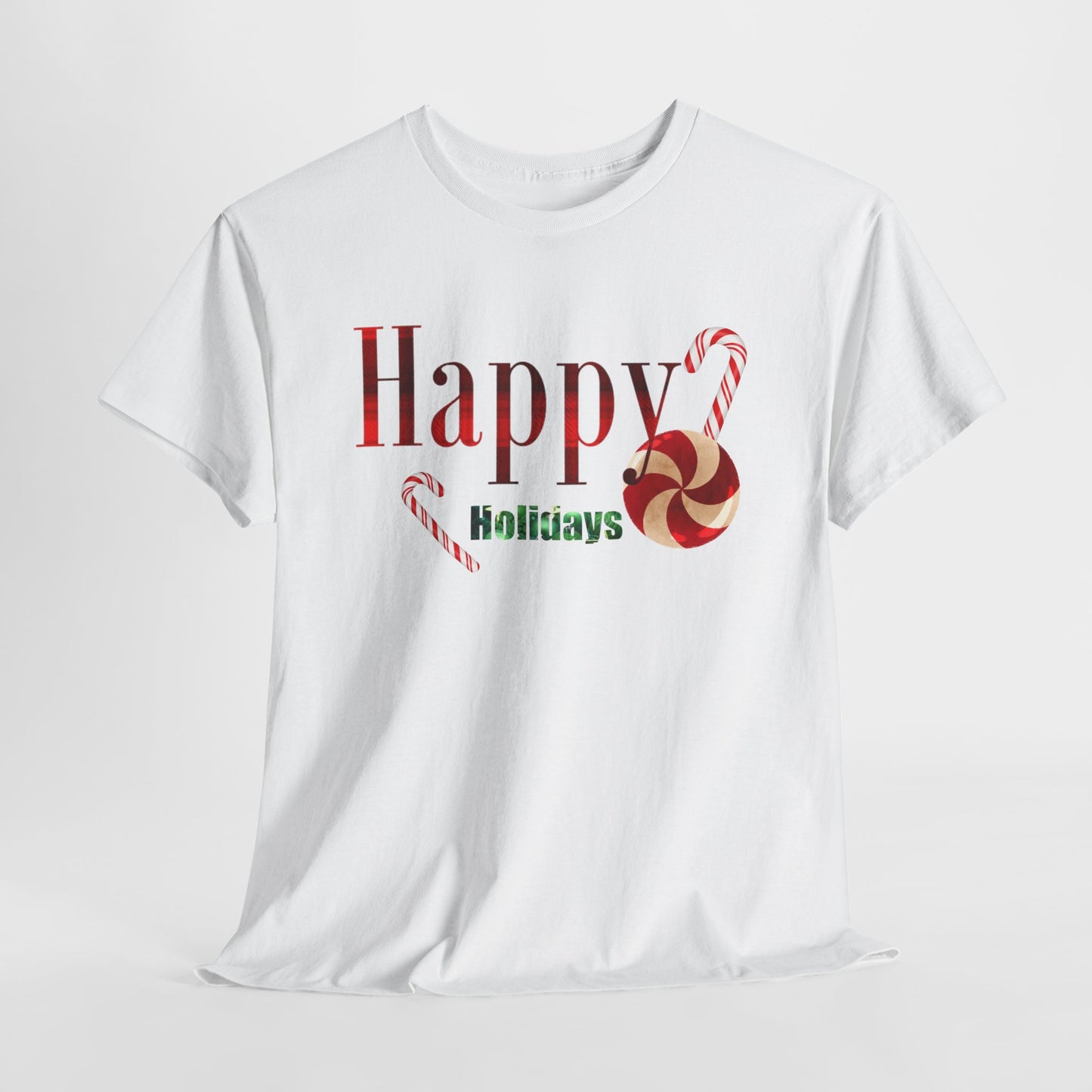 Happy Holidays Unisex Heavy Cotton Tee