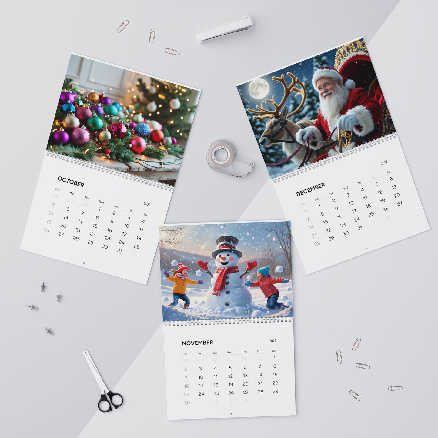 Christmas Calendar 2025 (AI Creations) / Wall Calendars (2025)