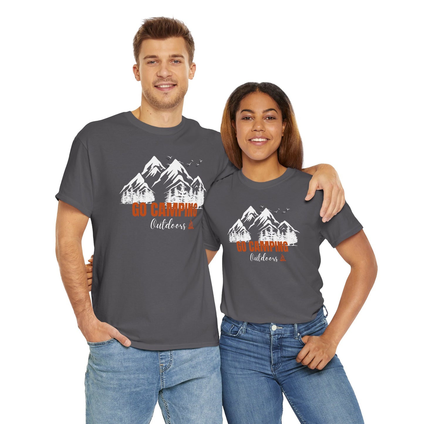 Go Camping Outdoors Unisex Heavy Cotton Tee