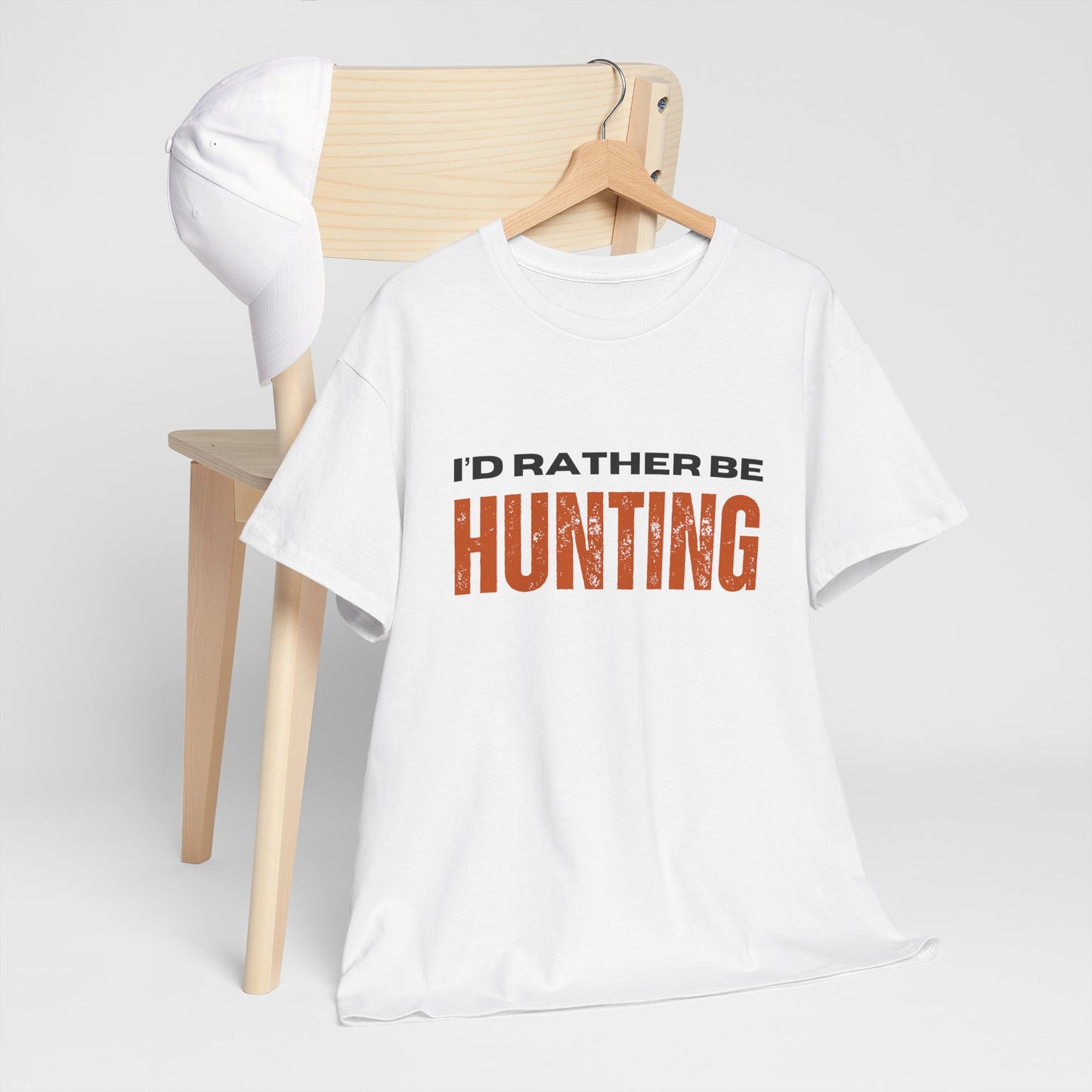 I'd Rather Be Hunting Unisex Heavy Cotton Tee