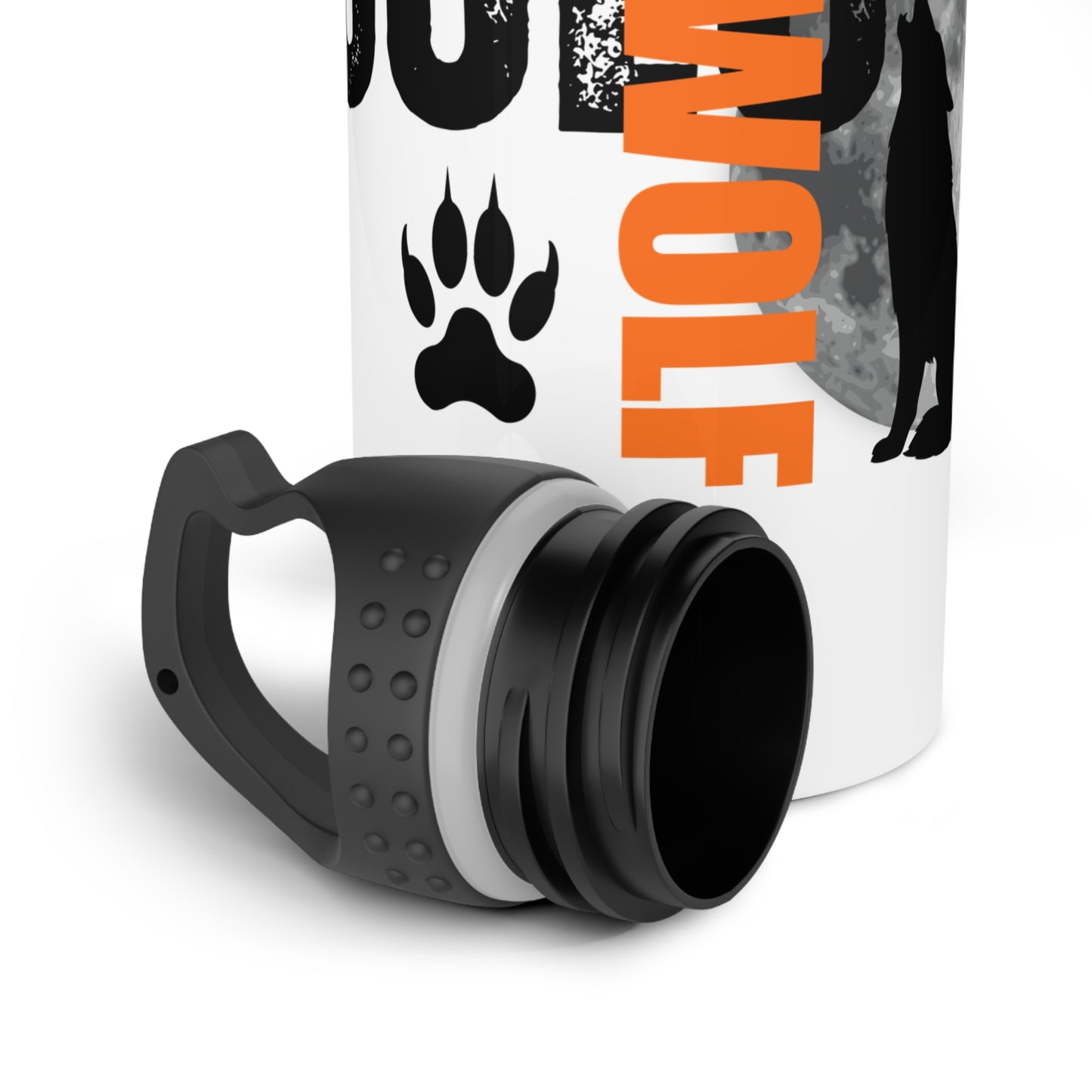 Solo Wolf / Stainless Steel Water Bottle