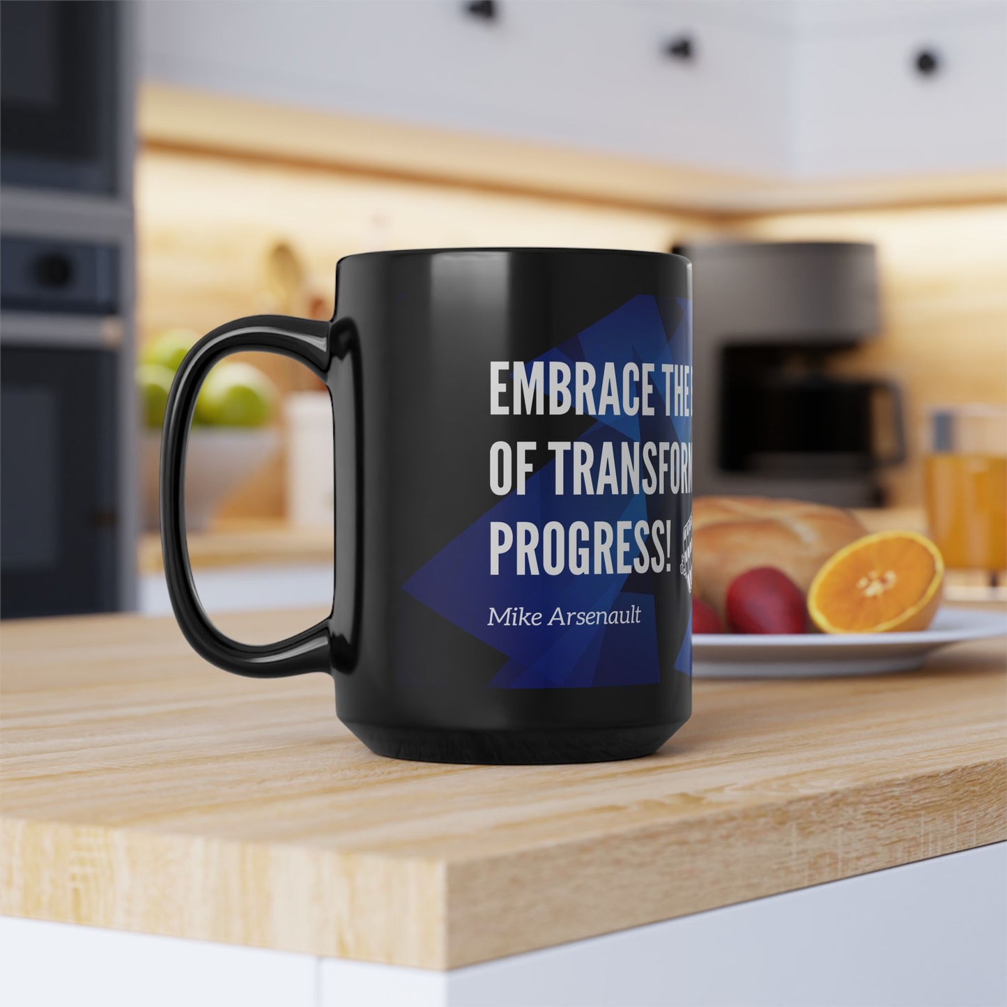 Embrace the burn / Black Mug, 15oz