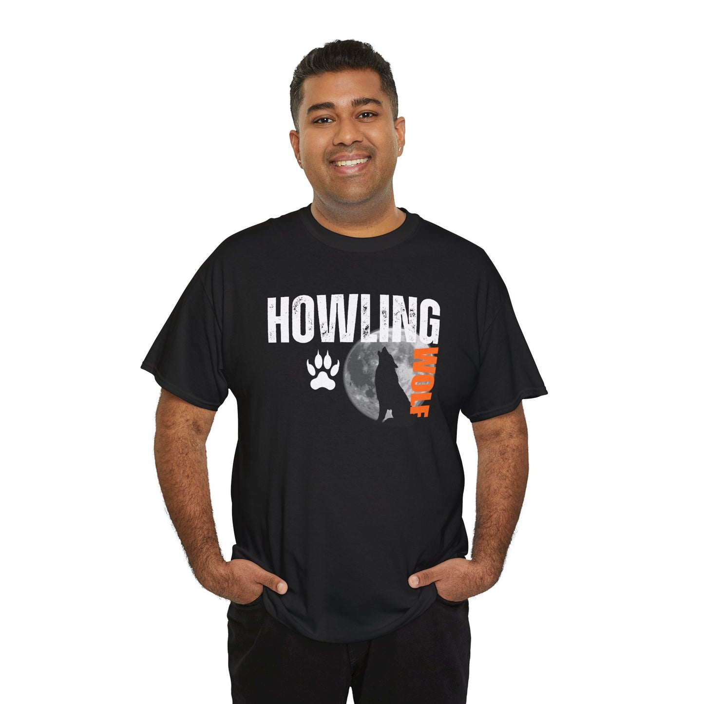 Howling Wolf Unisex Heavy Cotton Tee