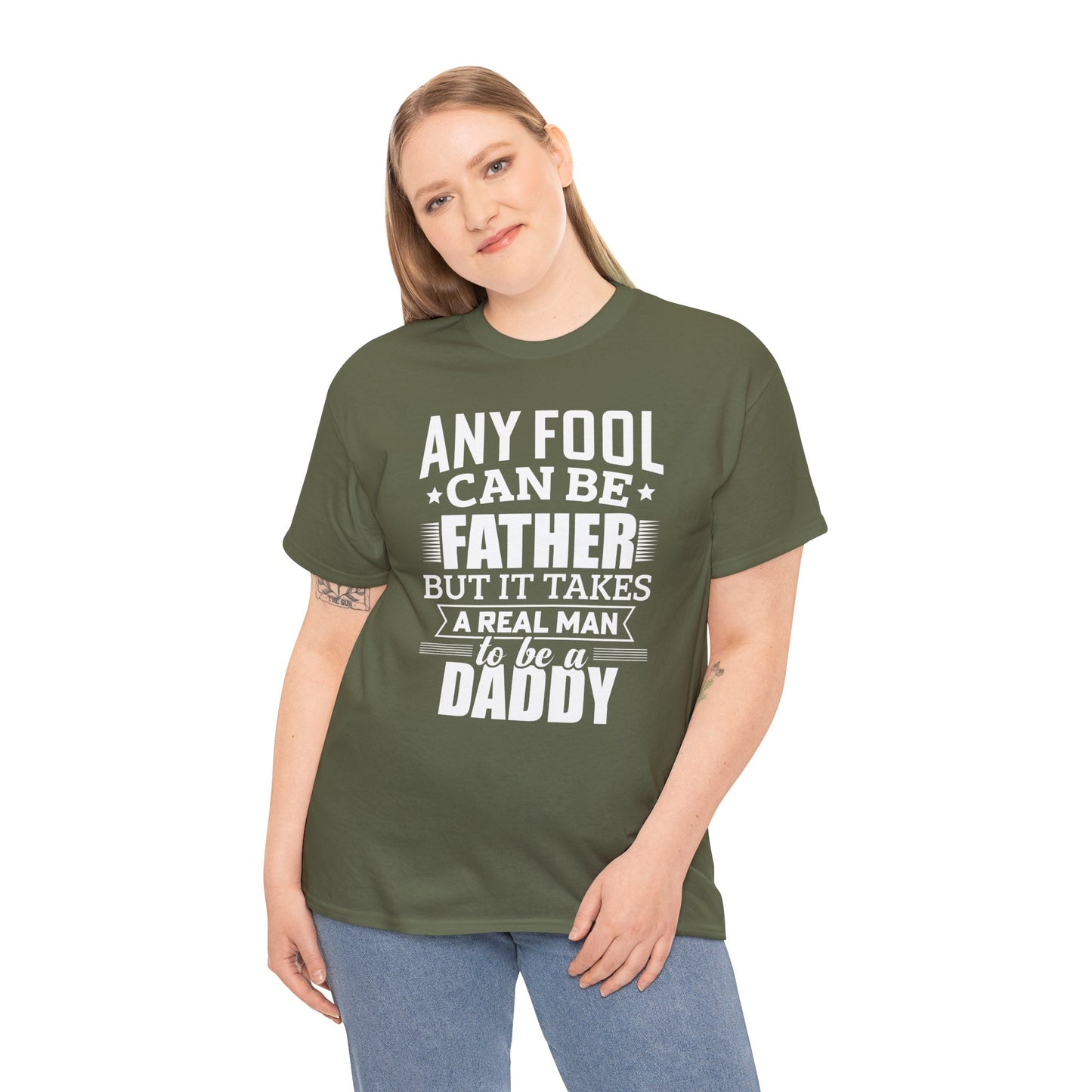 Father Quote Unisex Heavy Cotton Tee