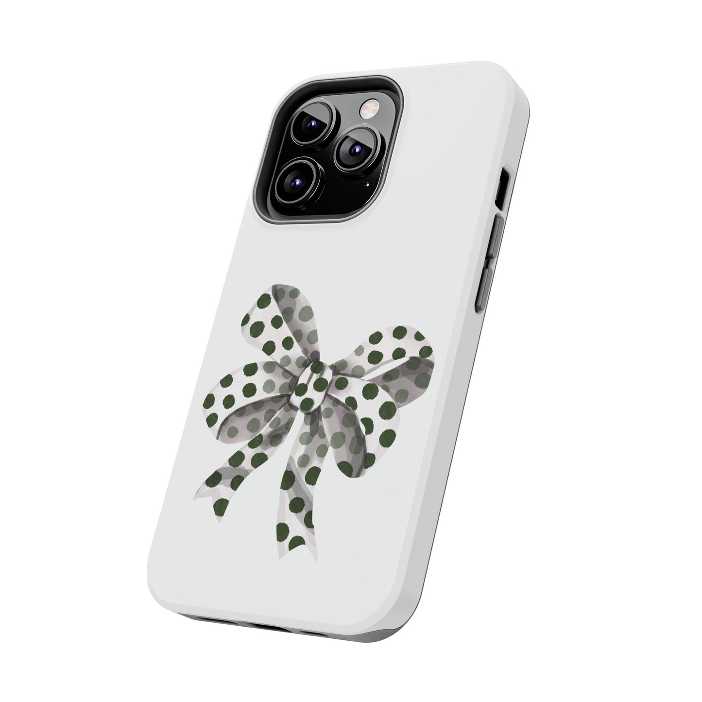 Polka dot bow / Tough Phone Cases