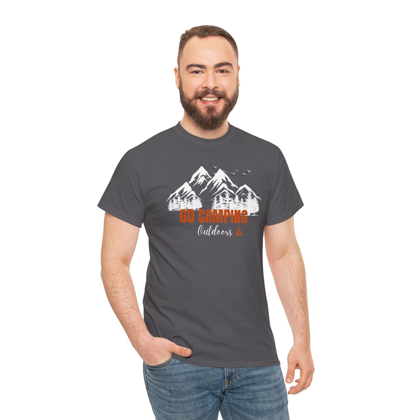 Go Camping Outdoors Unisex Heavy Cotton Tee