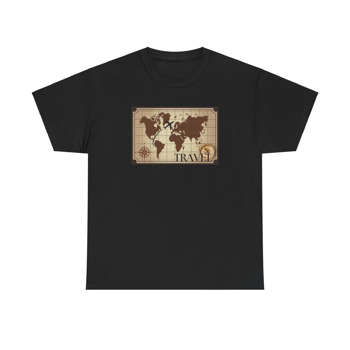 Travel Unisex Heavy Cotton Tee (Made with AI)