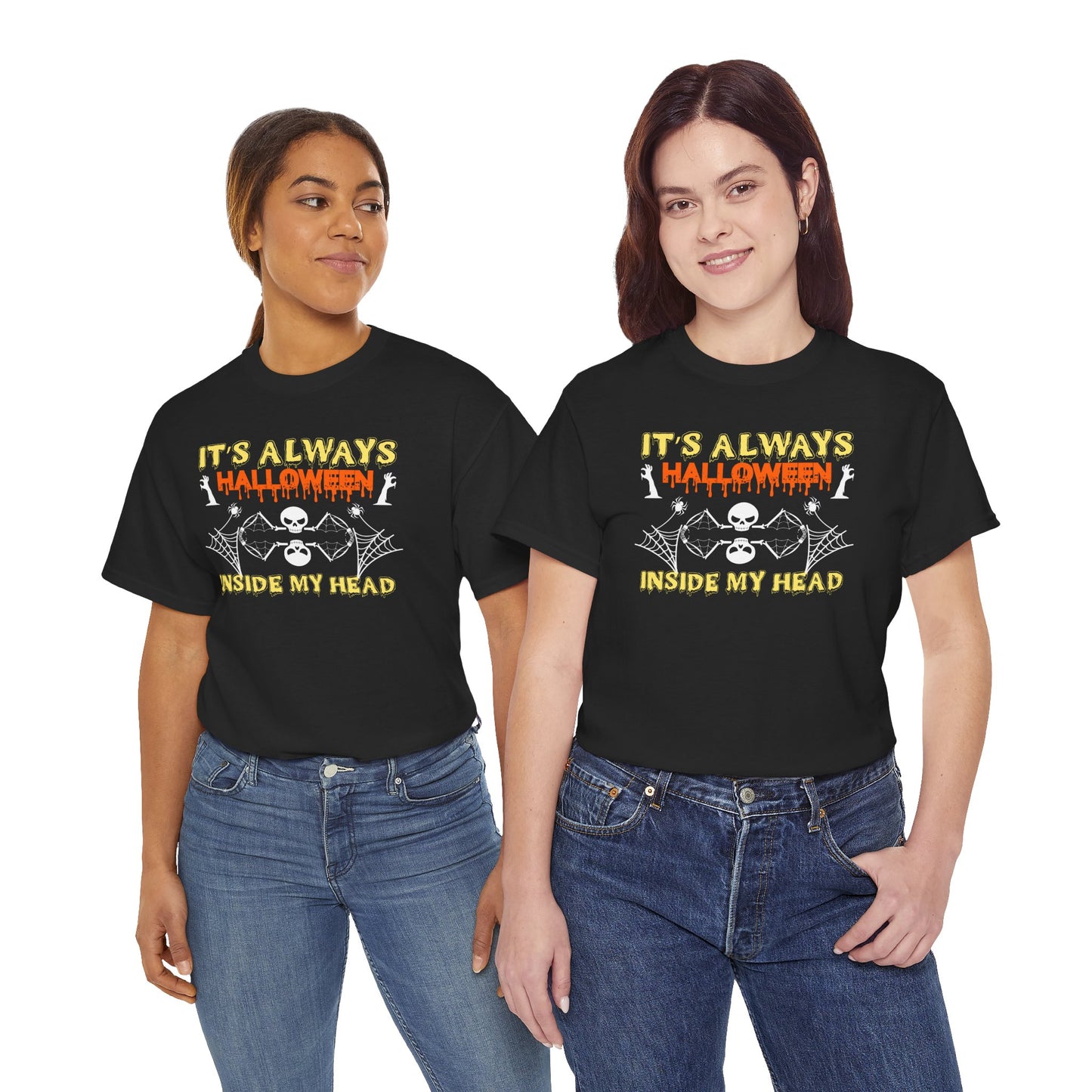 It's always halloween inside my head / Halloween Unisex Heavy Cotton Tee