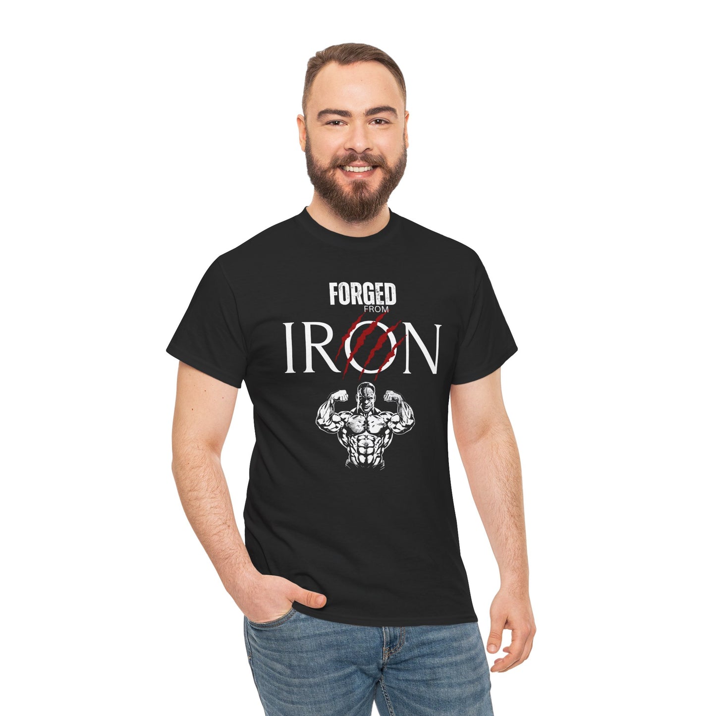 Forged from IRON Unisex Heavy Cotton Tee