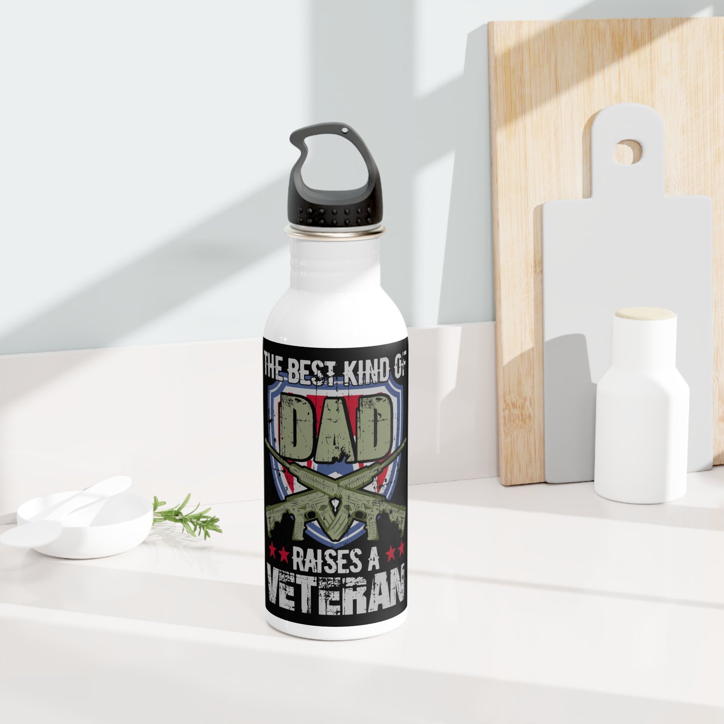 Veteran quote / Stainless Steel Water Bottle