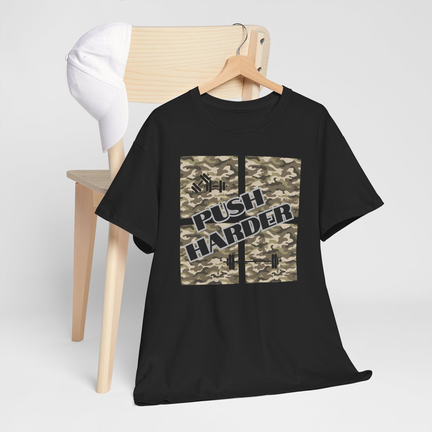 Push Harder Unisex Heavy Cotton Tee