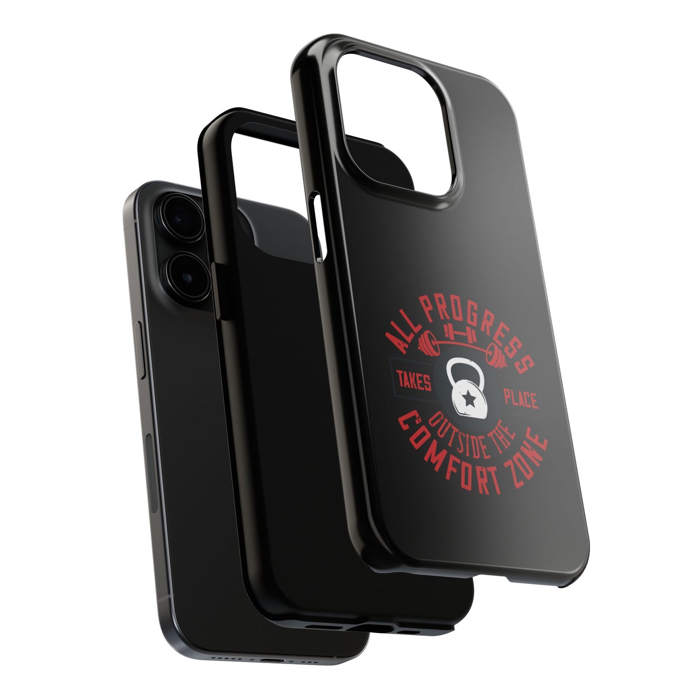 All progress takes place outside the comfort zone / Tough Phone Cases