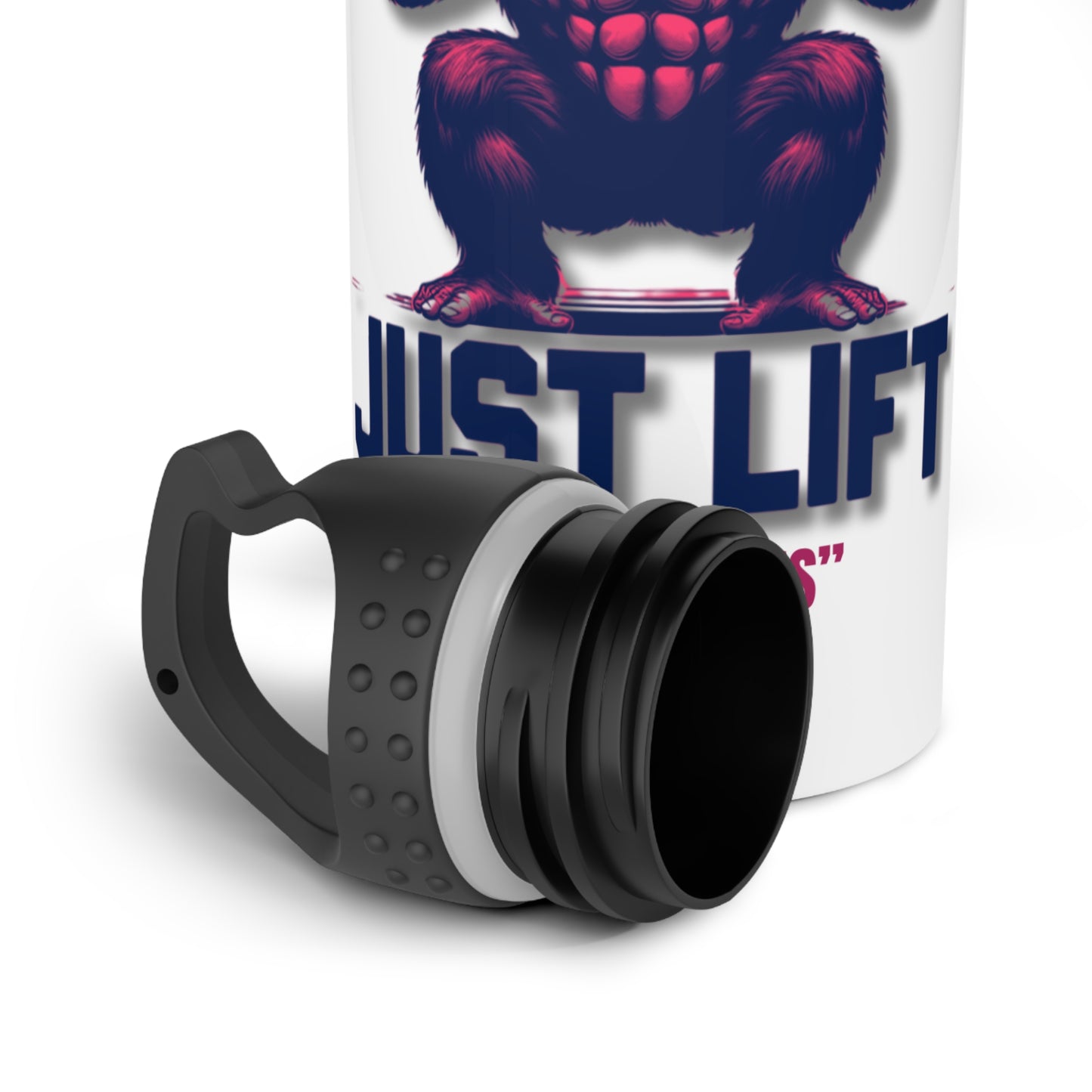 Just Lift No Excuses (AI) / Stainless Steel Water Bottle