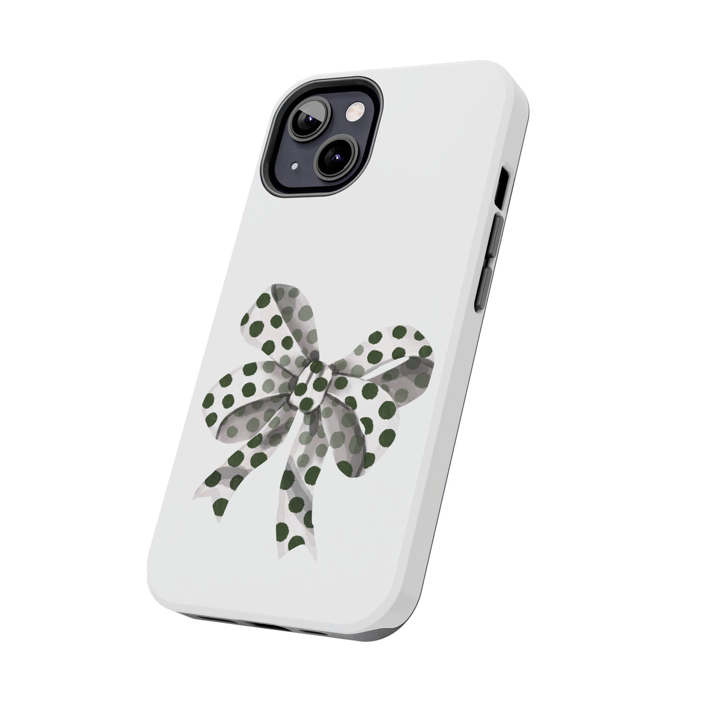 Polka dot bow / Tough Phone Cases