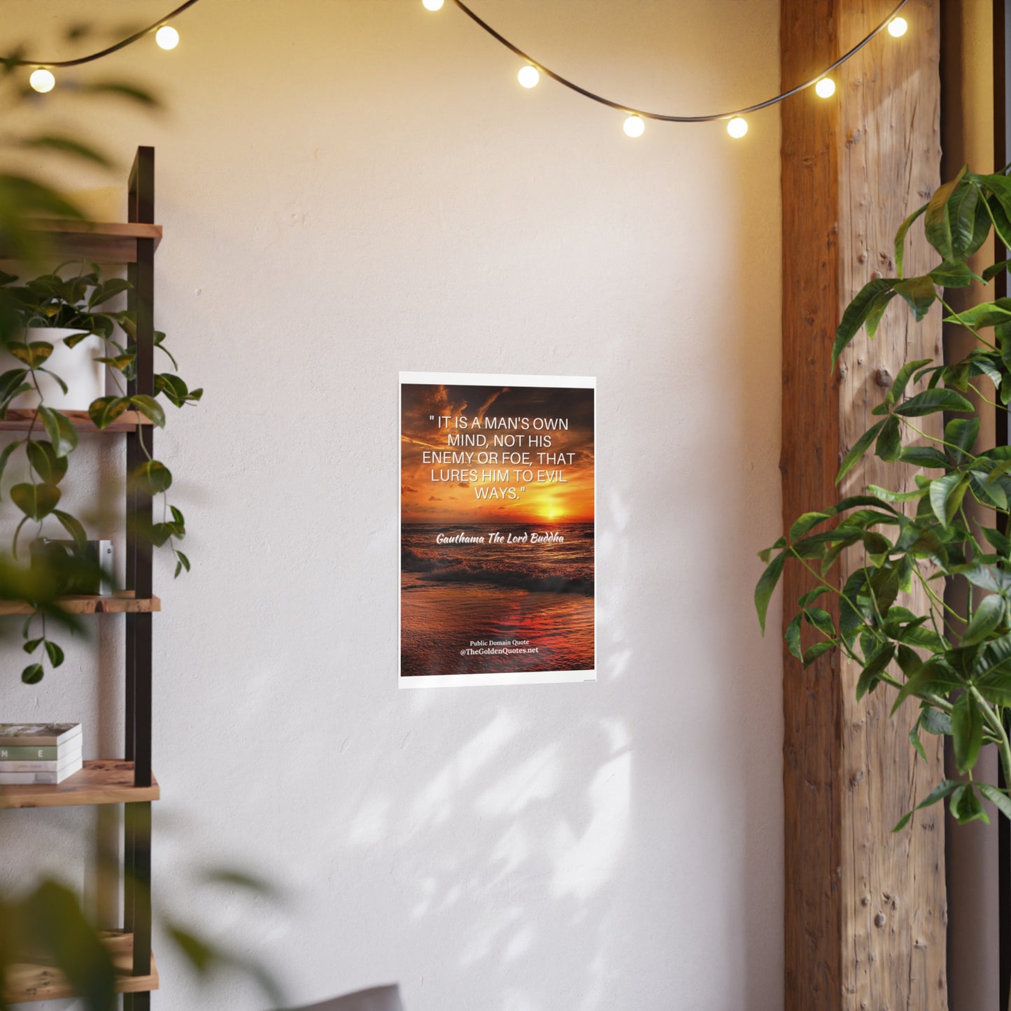 It's a mans own mind quote / Photo Art Paper Posters