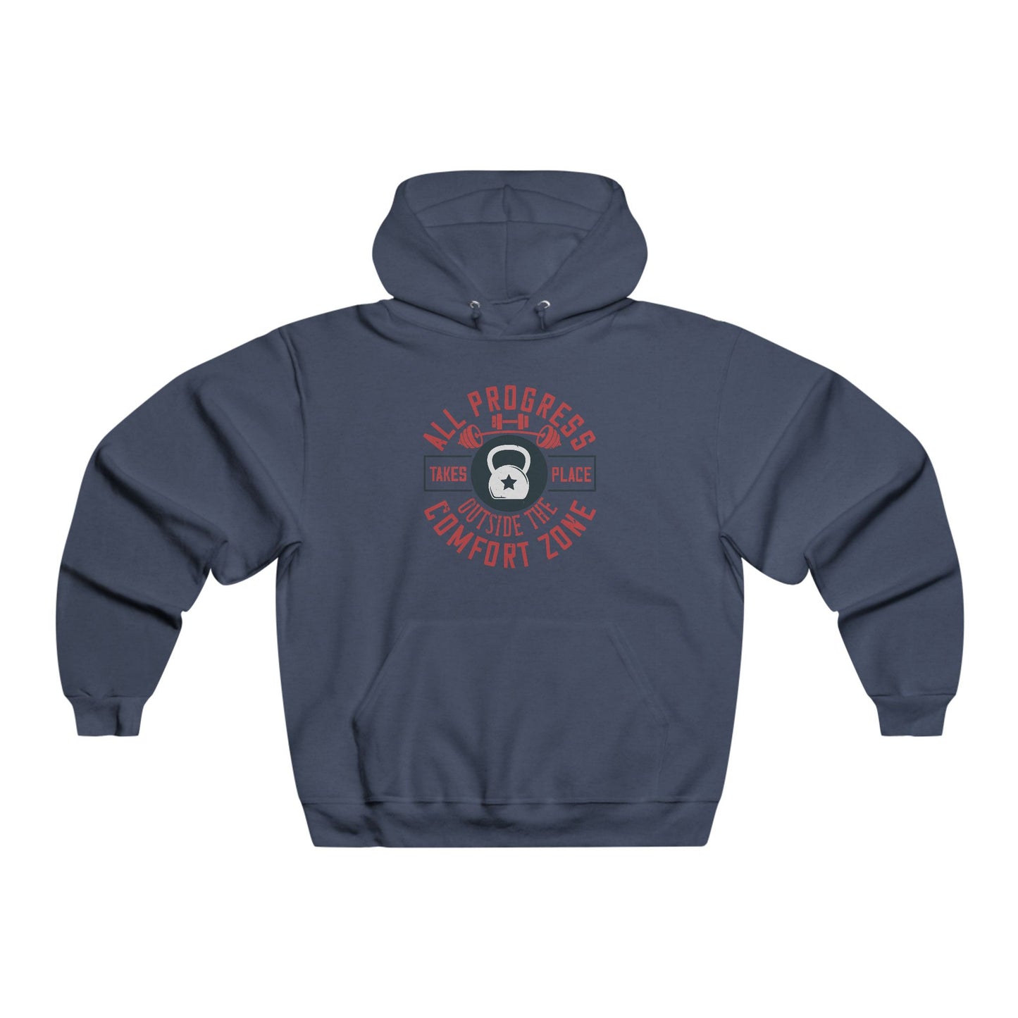 All progress takes place outside the comfort zone / Men's NUBLEND® Hooded Sweatshirt