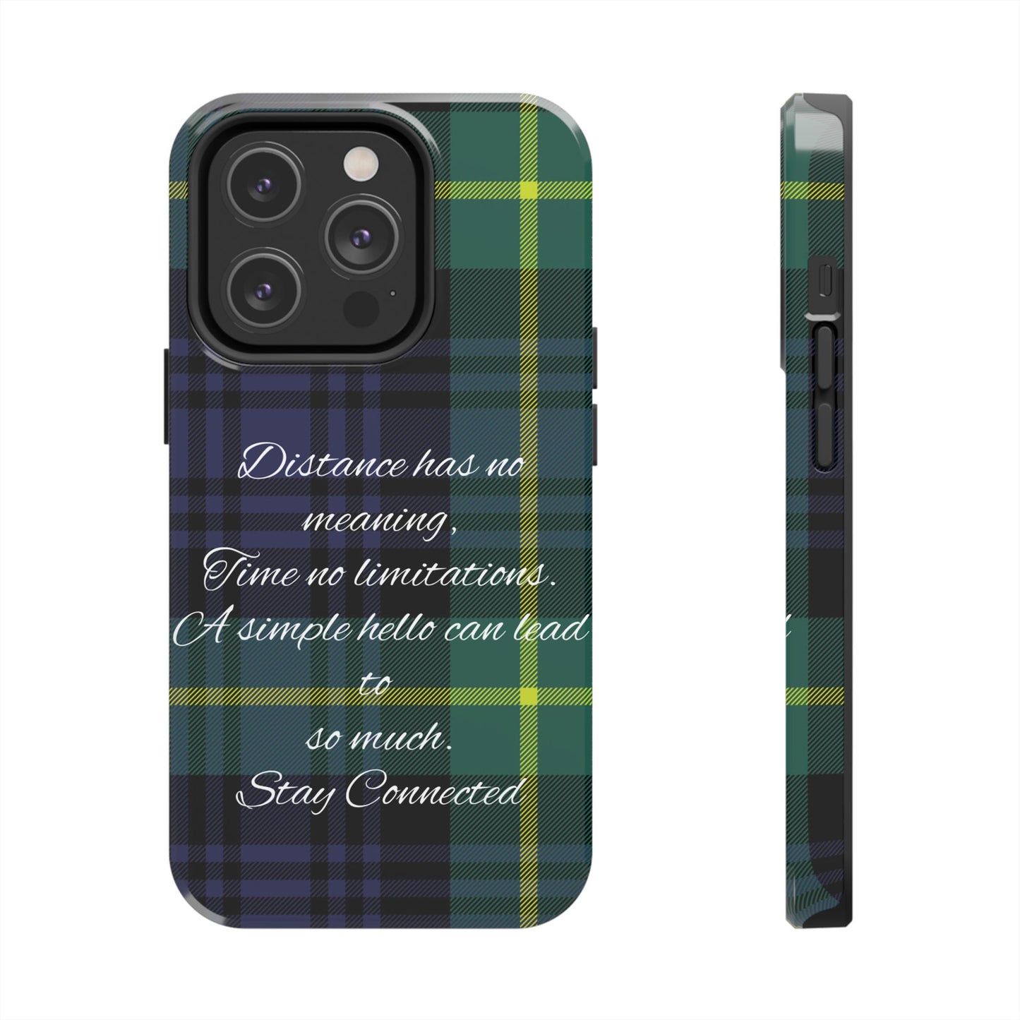 Green plaid version / Tough Phone Cases