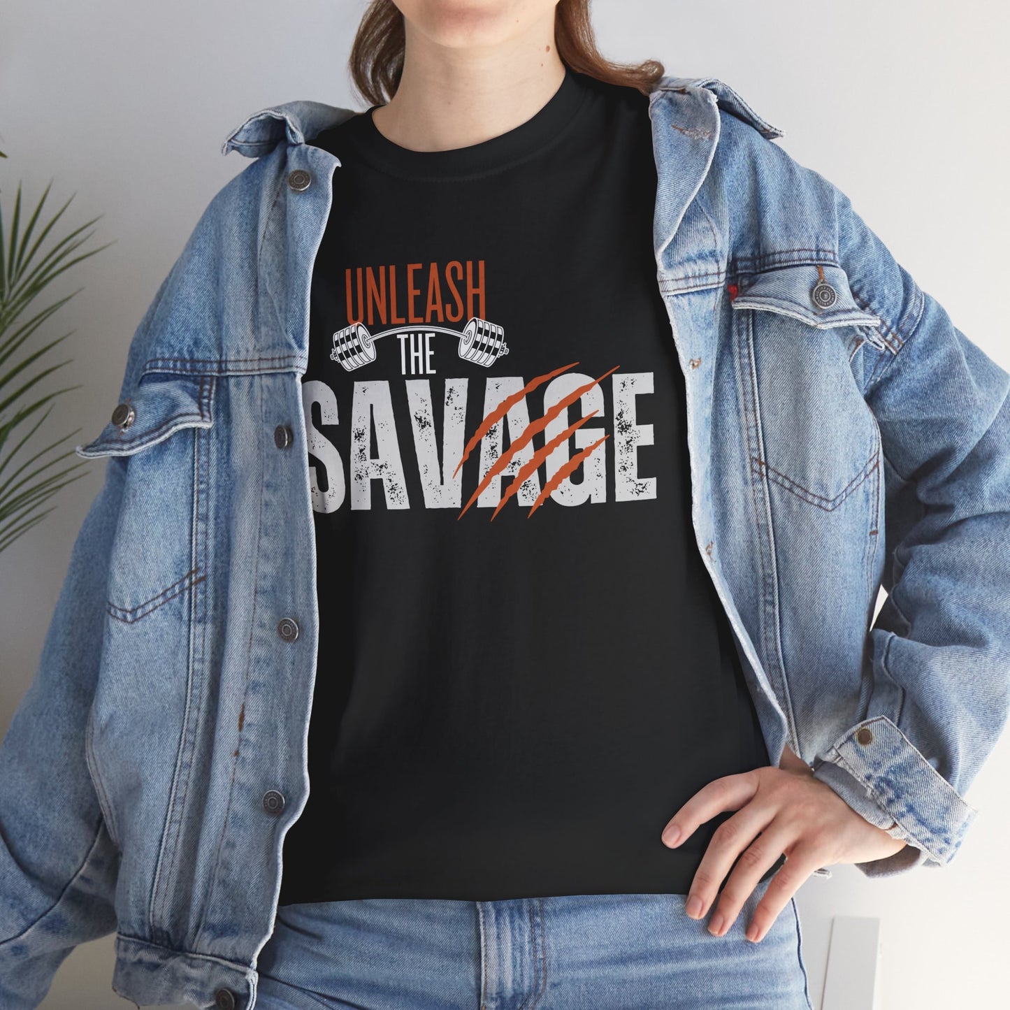 Unleash the Savage Unisex Heavy Cotton Tee