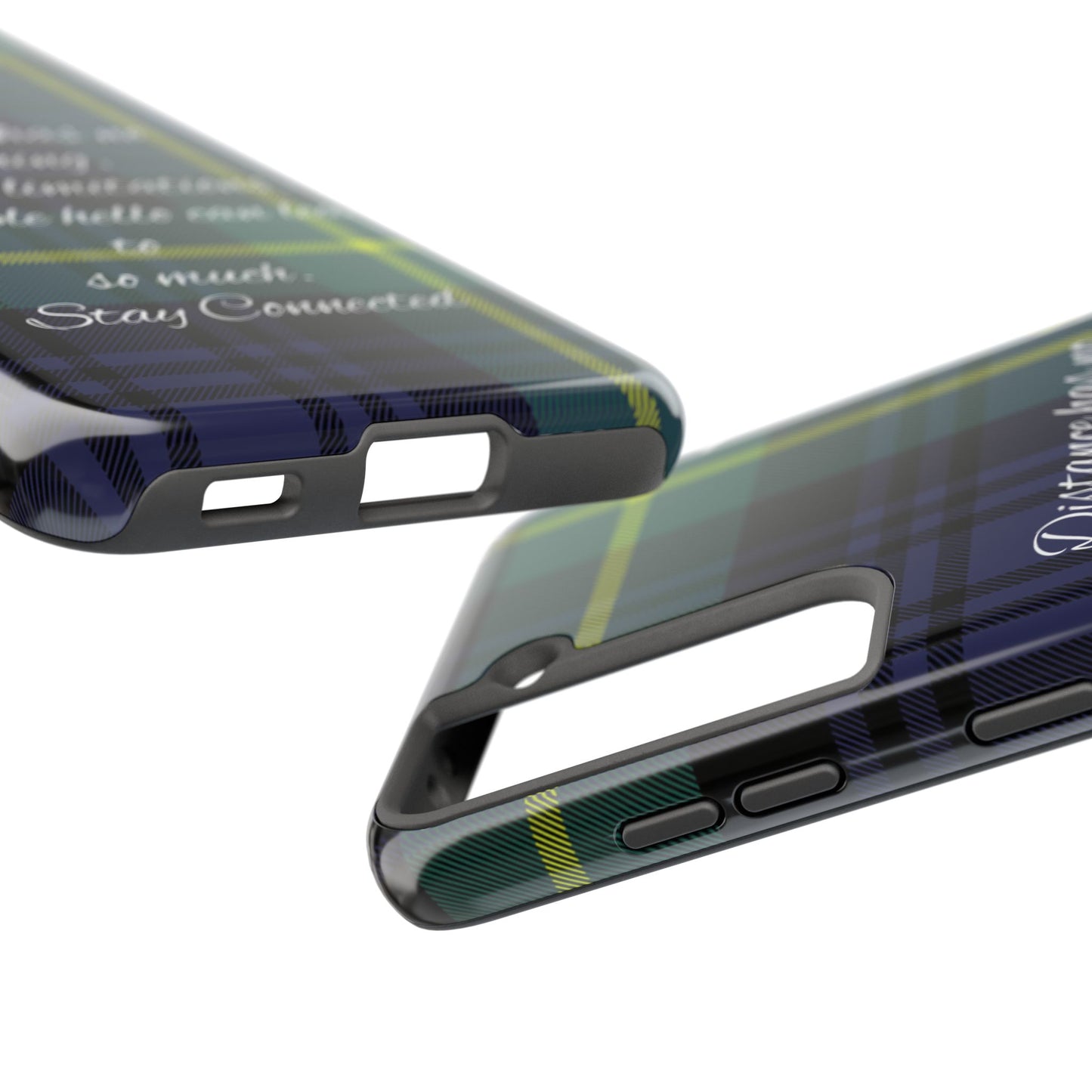 Green plaid version / Tough Phone Cases