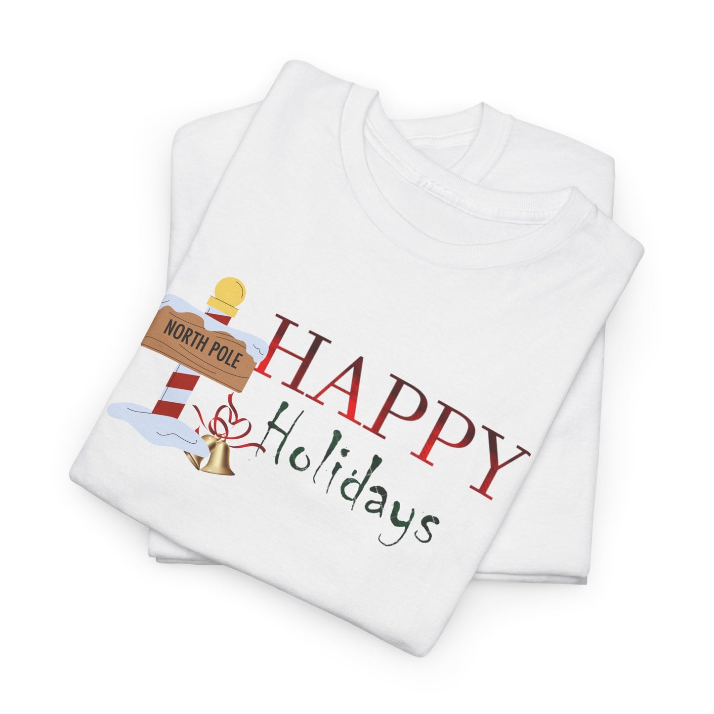 Happy Holidays Unisex Heavy Cotton Tee