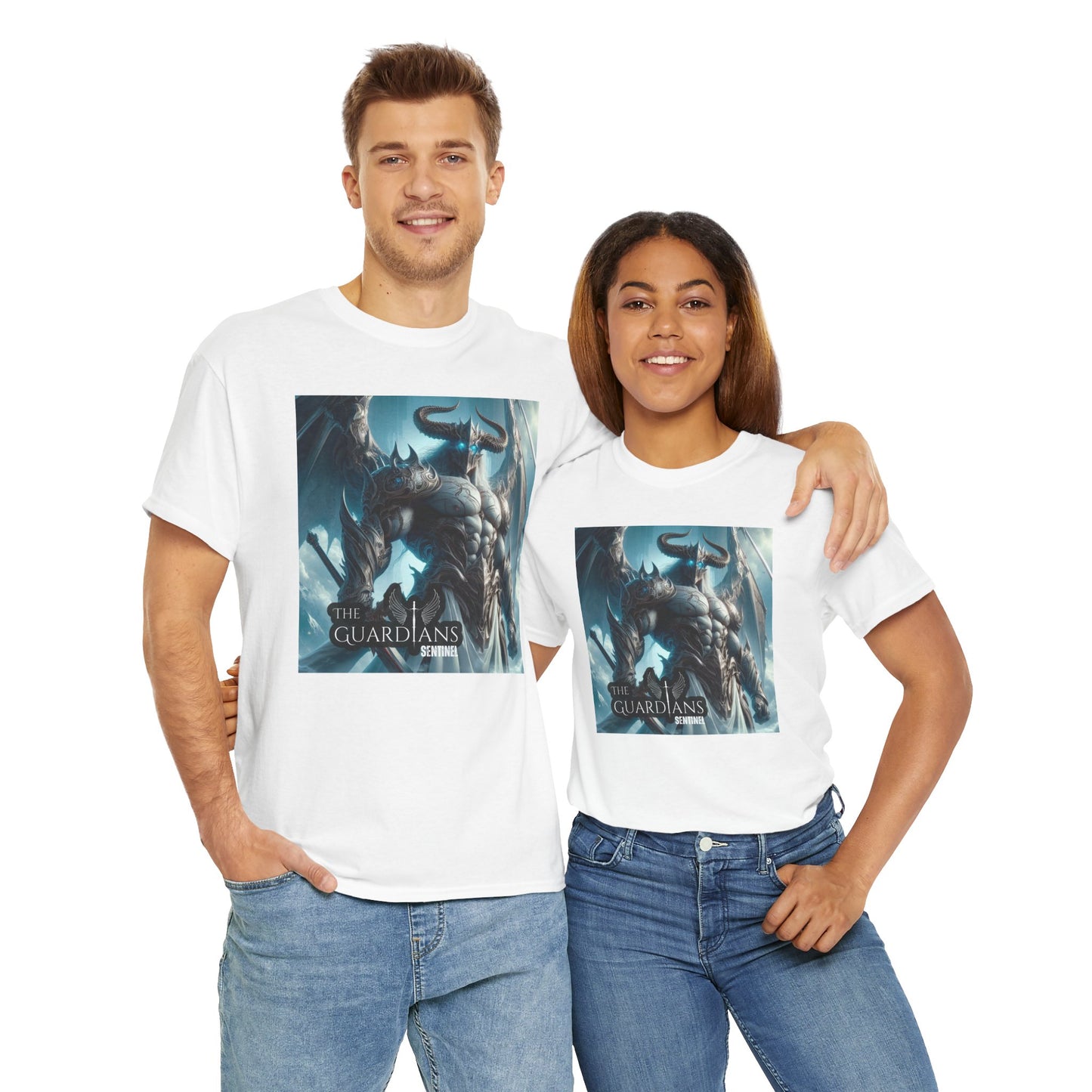 The Guardians Sentinel / Elite Unisex Heavy Cotton Tee (Made with AI)