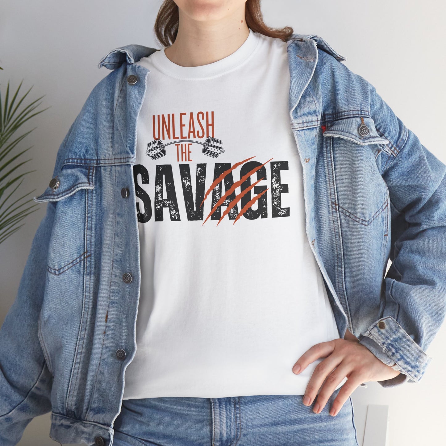 Unleash the Savage Unisex Heavy Cotton Tee