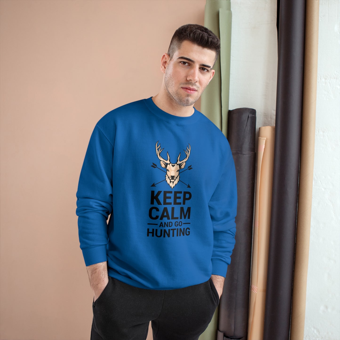 Keep calm and go hunting / Champion Sweatshirt