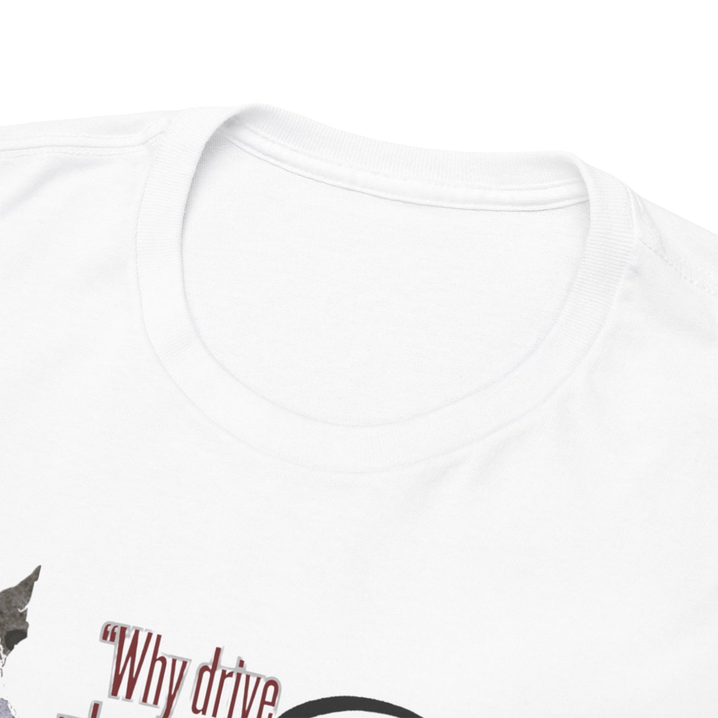 Why Drive When You Can Fly / Paramotor Unisex Heavy Cotton Tee